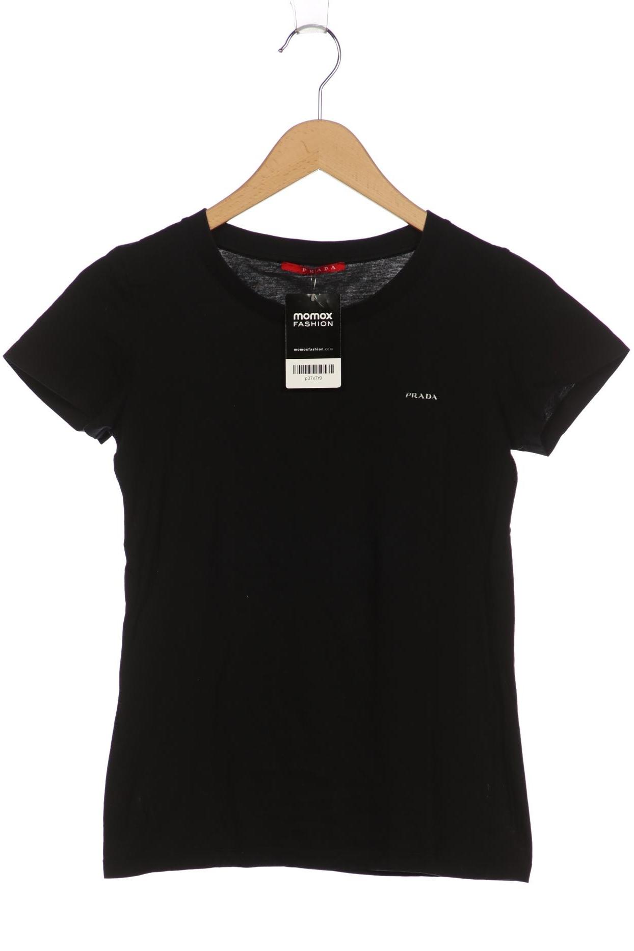 

Prada Damen T-Shirt, schwarz, Gr. 38