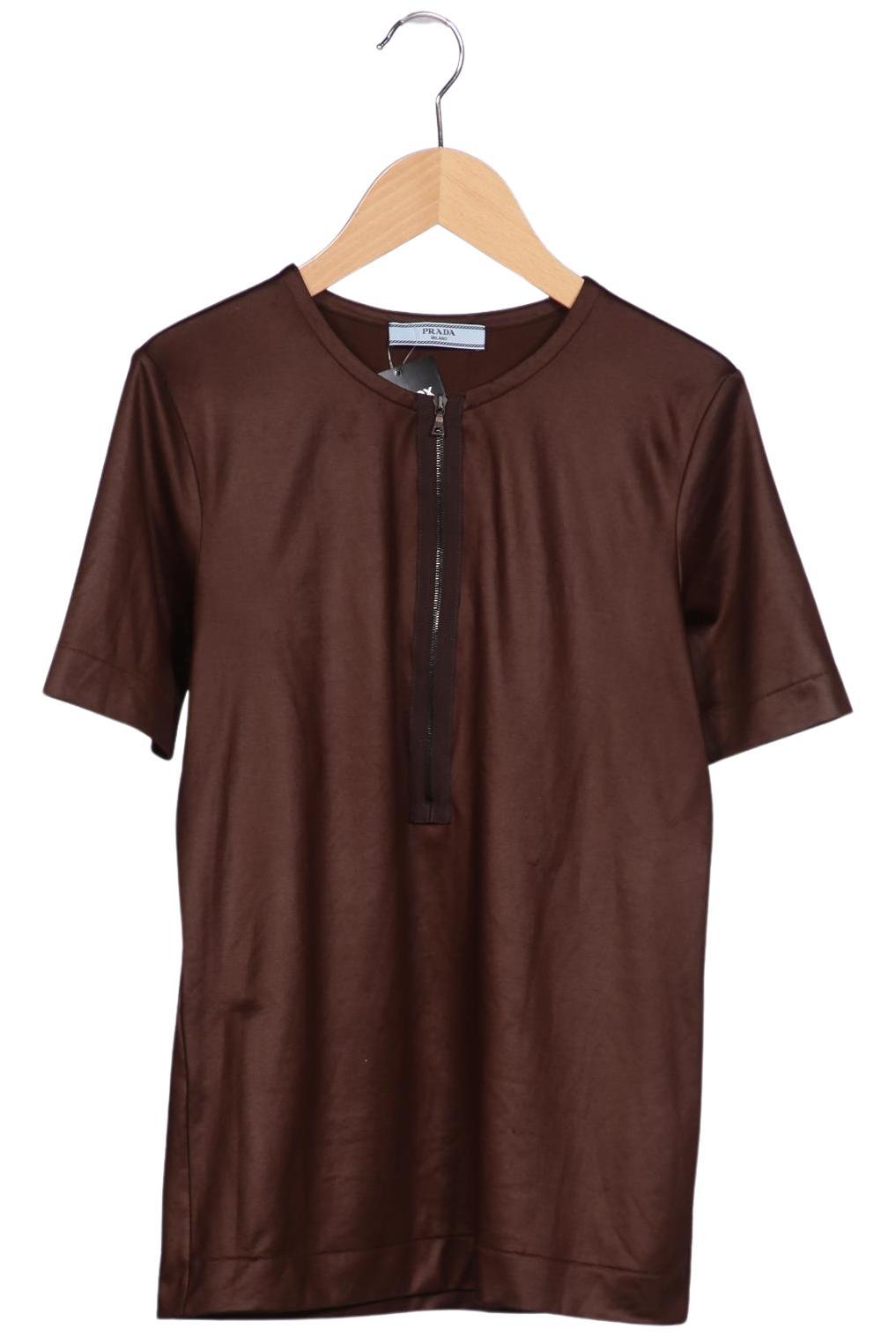 

Prada Damen T-Shirt, braun, Gr. 34