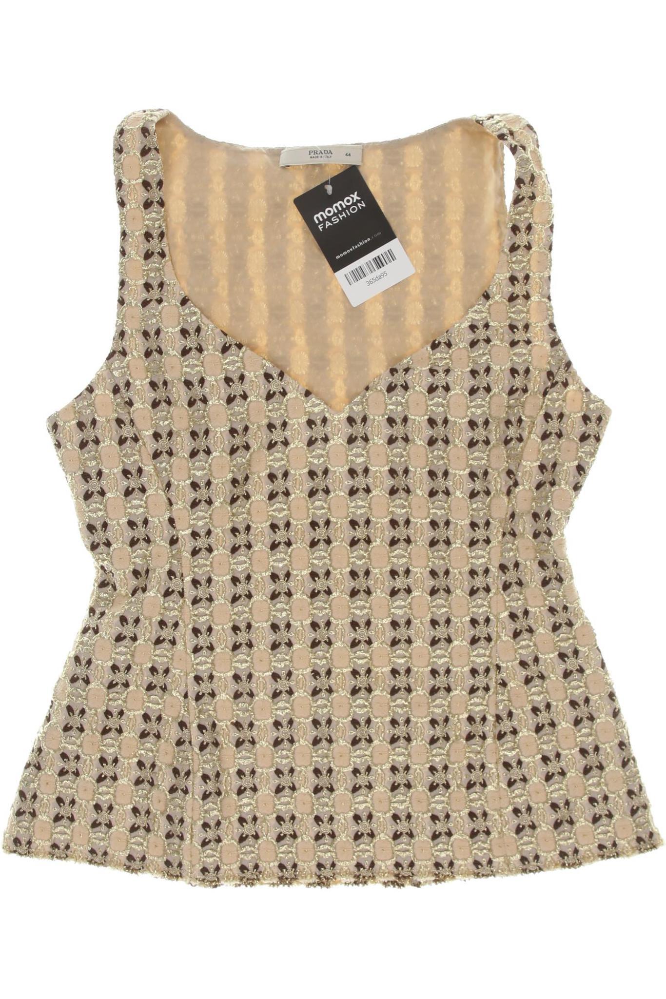 

Prada Damen Top, beige, Gr. 44