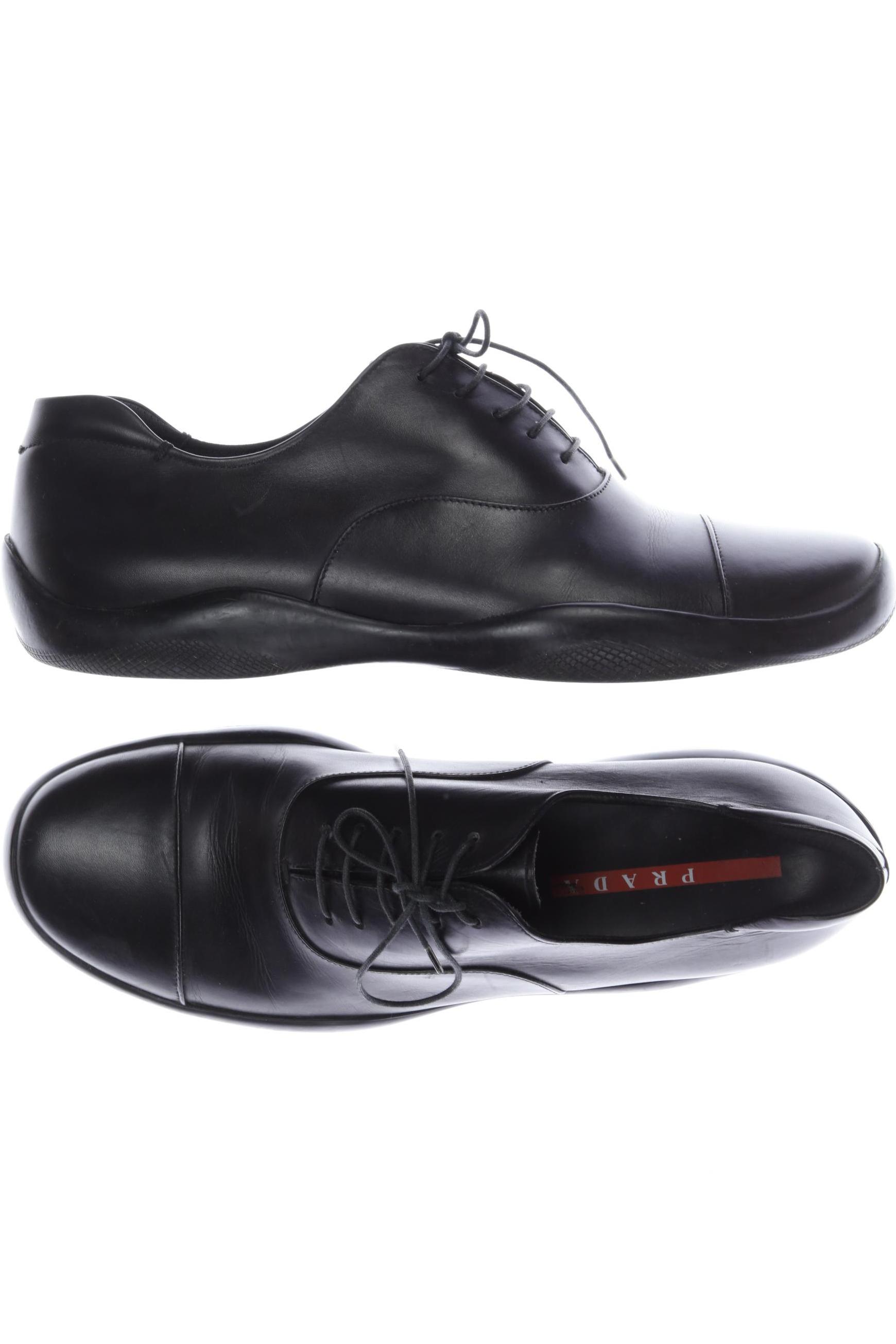 

Prada Herren Halbschuh, schwarz, Gr. 10