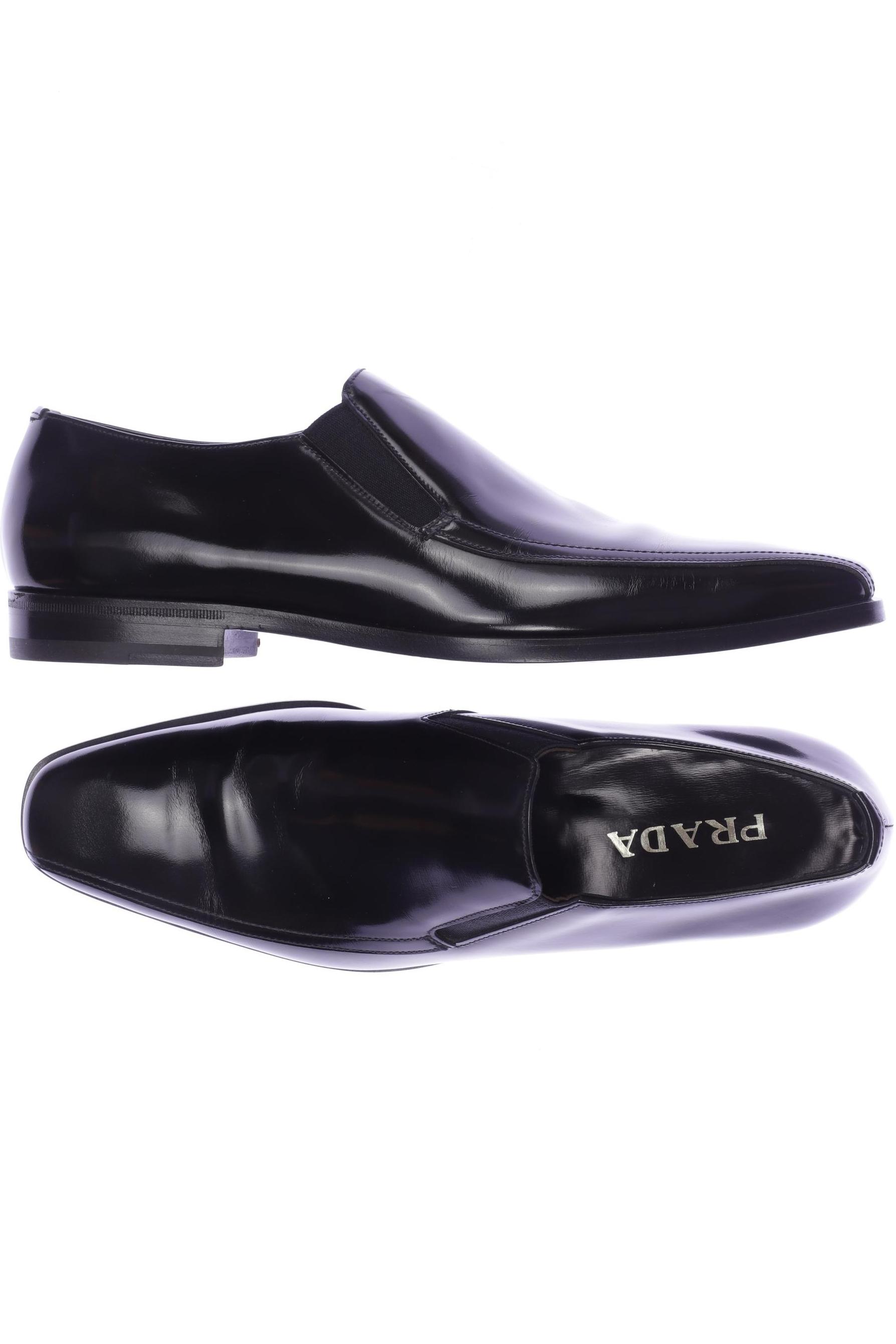 

Prada Herren Halbschuh, schwarz, Gr. 7.5