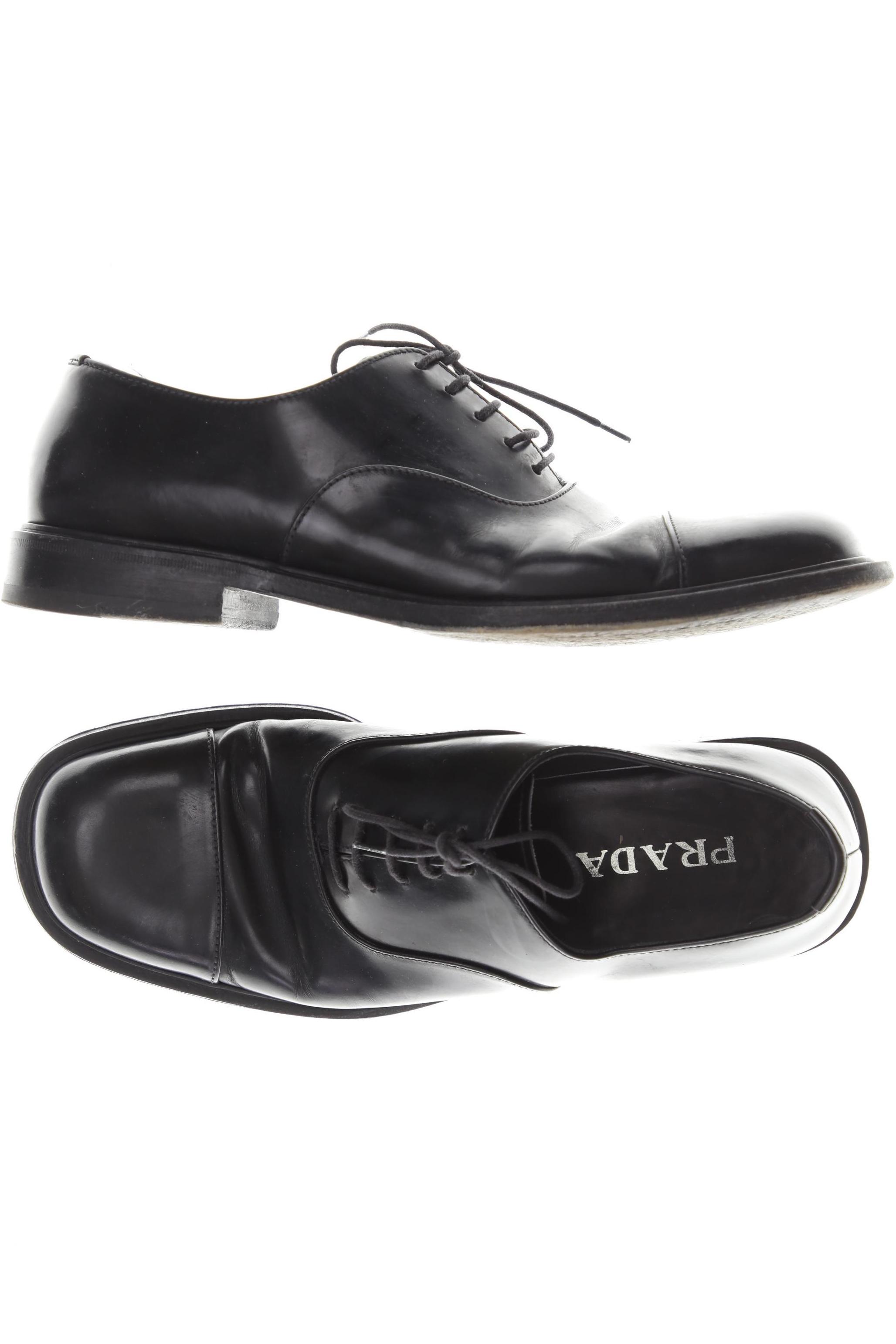 

Prada Herren Halbschuh, schwarz, Gr. 9