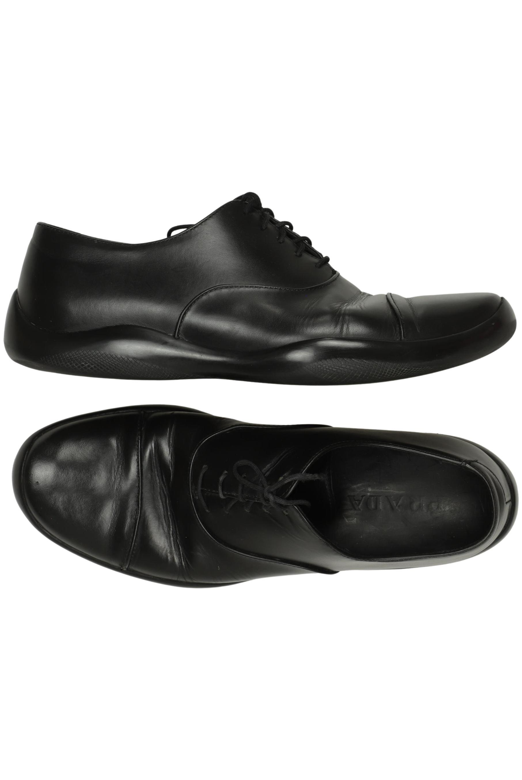 

Prada Herren Halbschuh, schwarz, Gr. 9.5