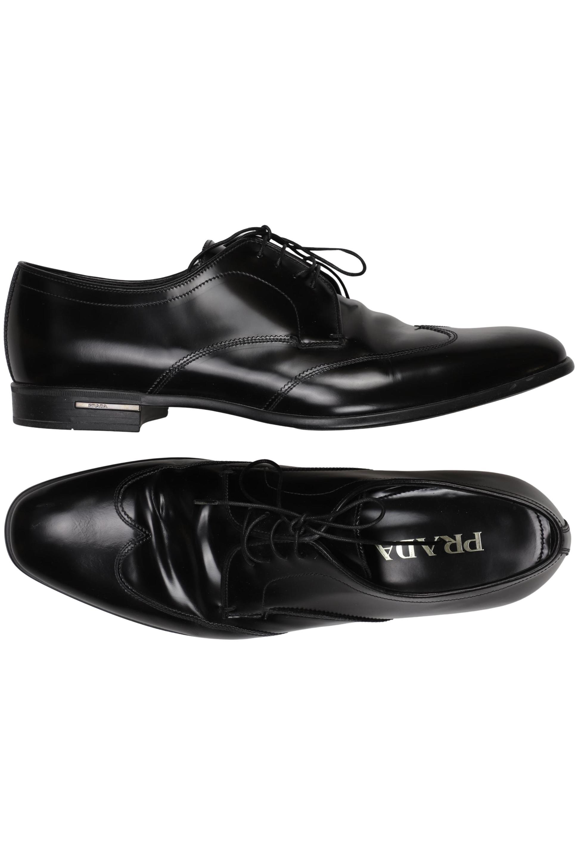 

Prada Herren Halbschuh, schwarz, Gr. 9.5