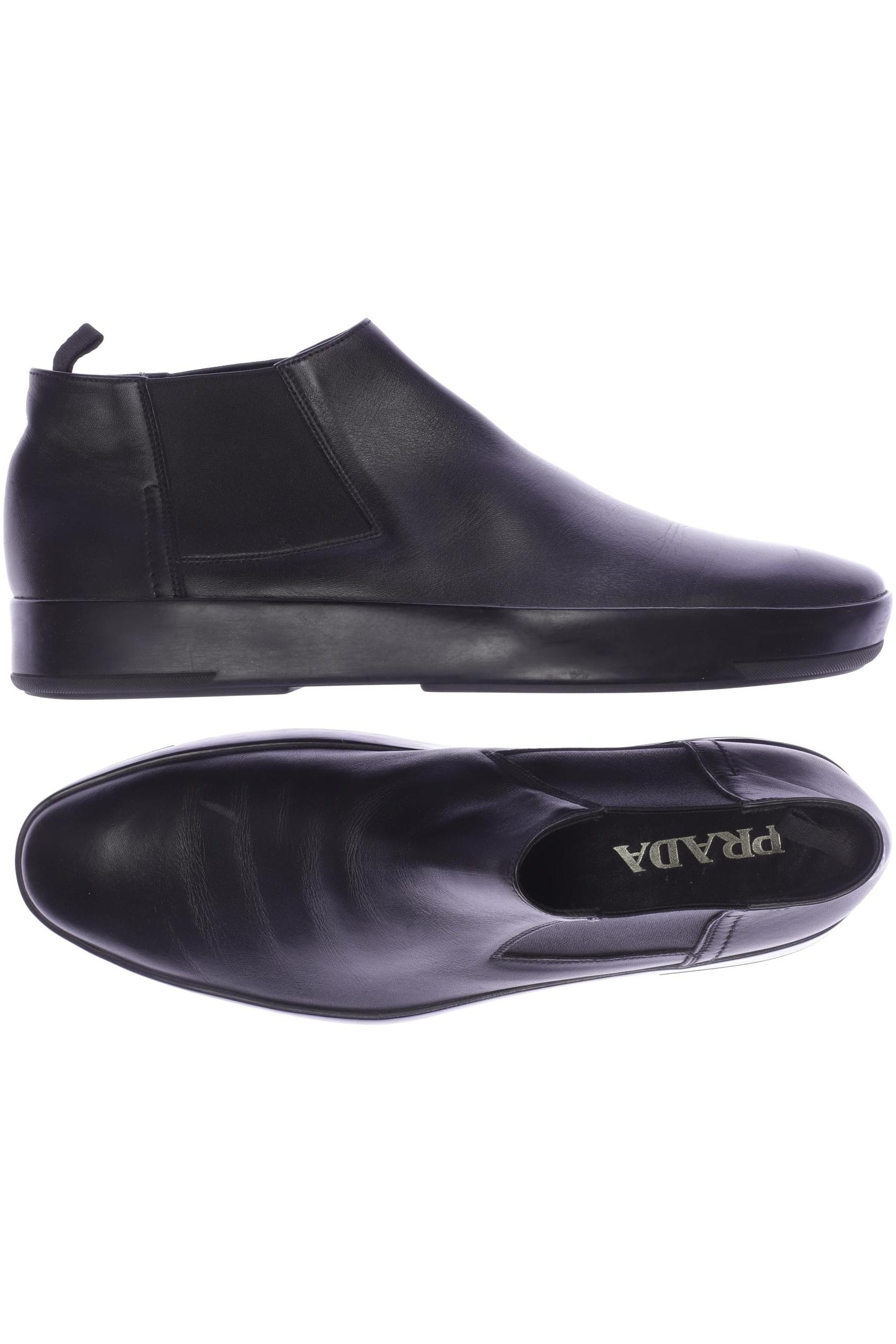 

Prada Herren Halbschuh, schwarz, Gr. 9.5