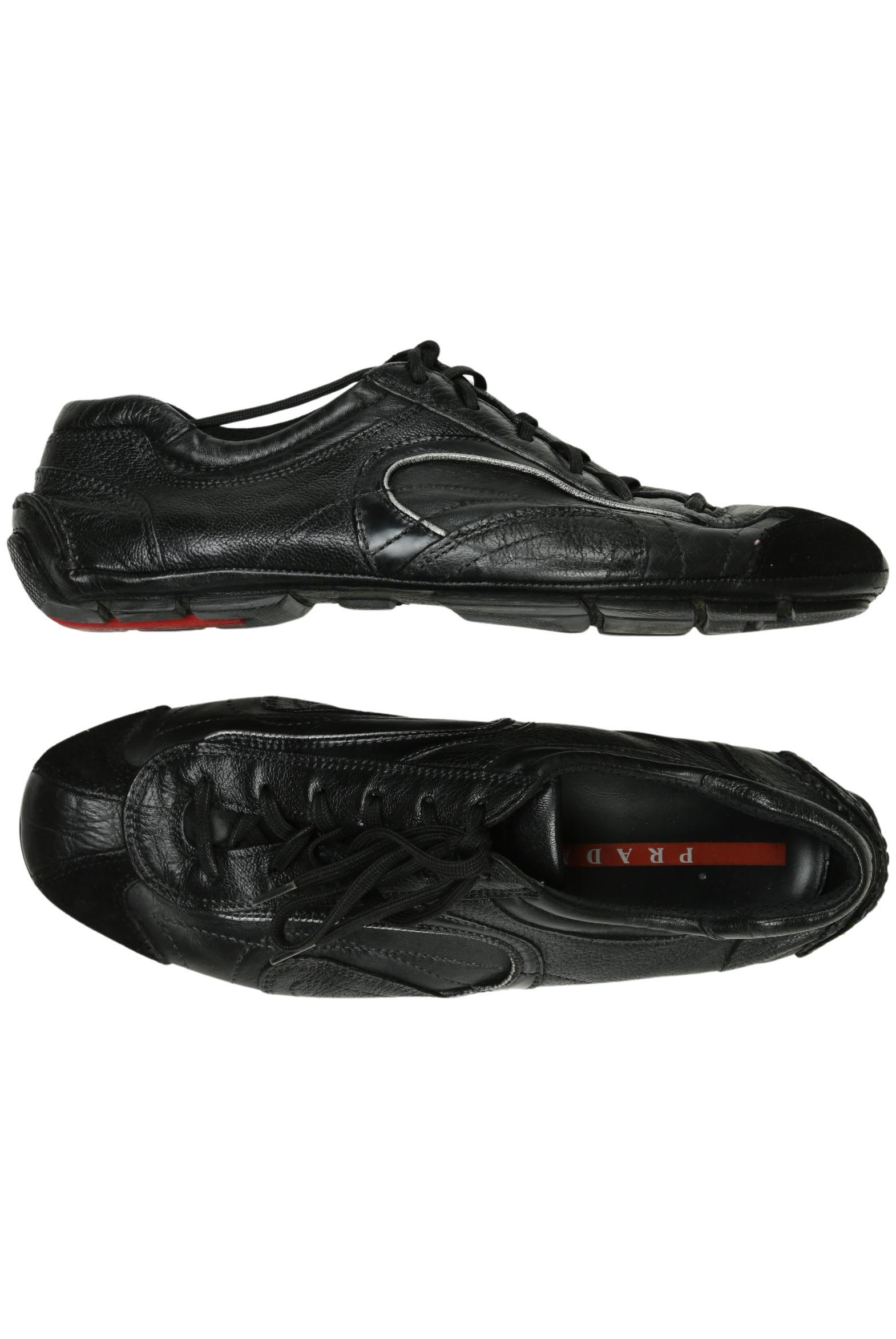 

Prada Herren Halbschuh, schwarz, Gr. 7.5