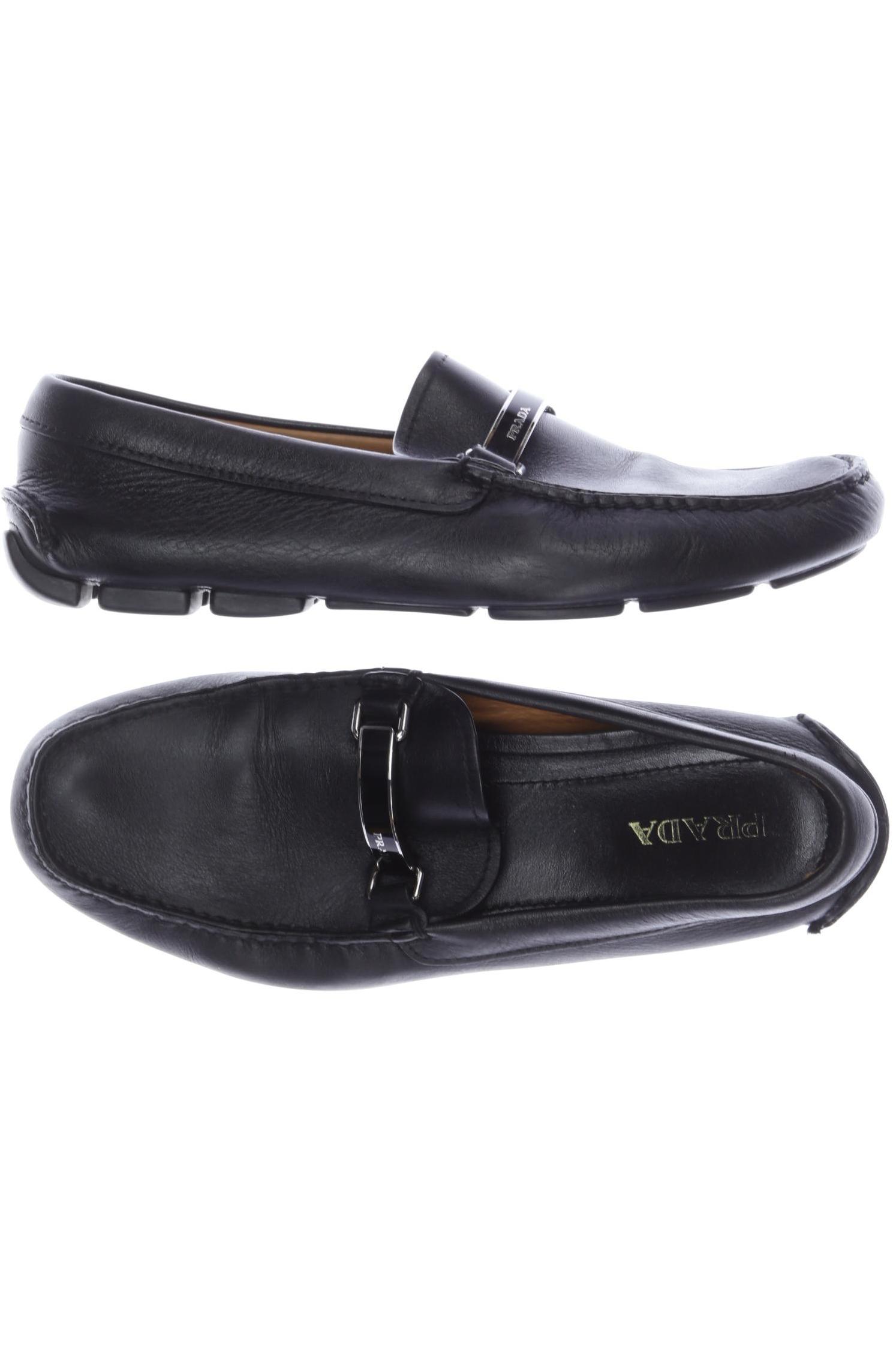 

Prada Herren Halbschuh, schwarz, Gr. 6.5