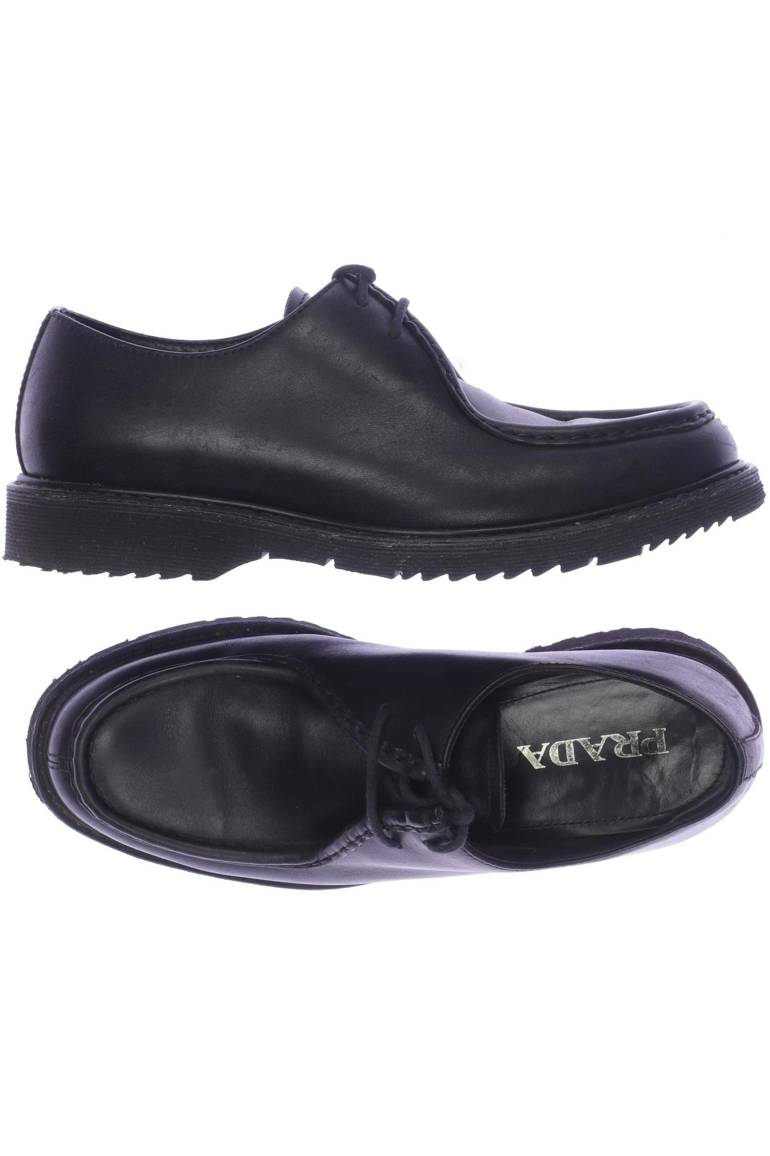 

Prada Herren Halbschuh, schwarz, Gr. 8