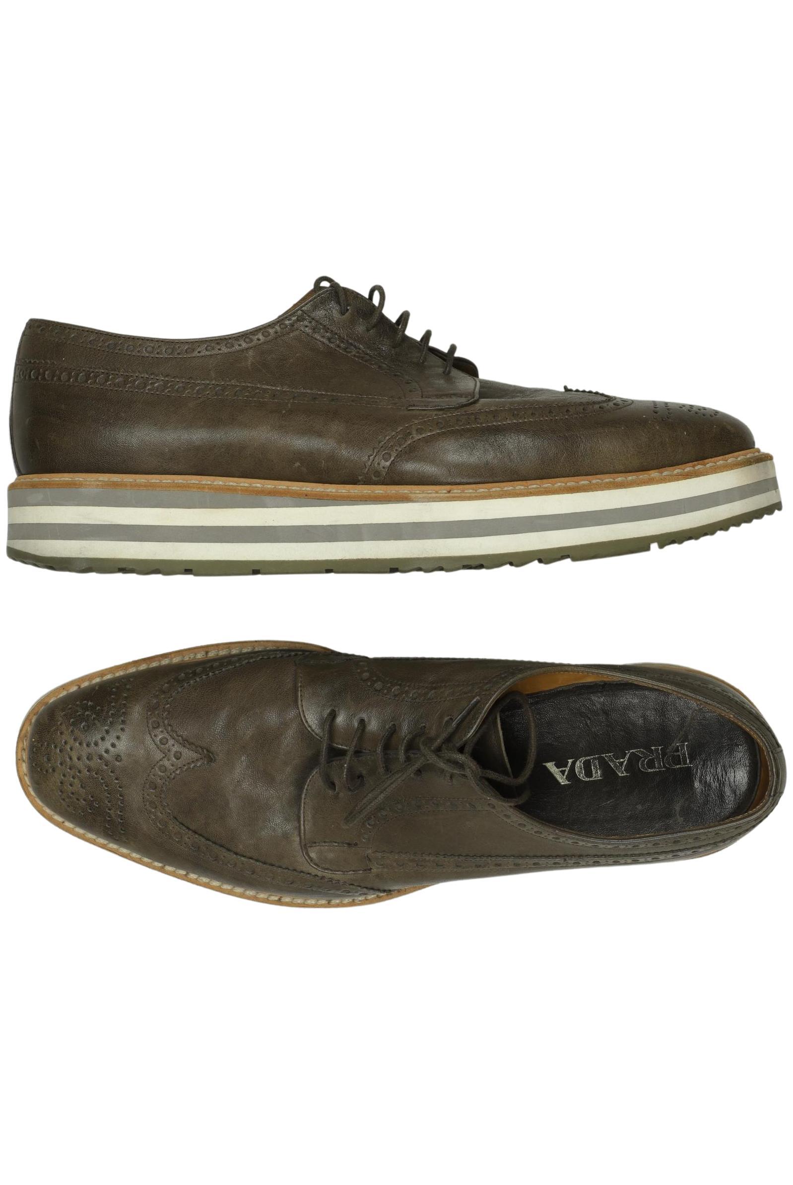 

Prada Herren Halbschuh, grau, Gr. 9.5