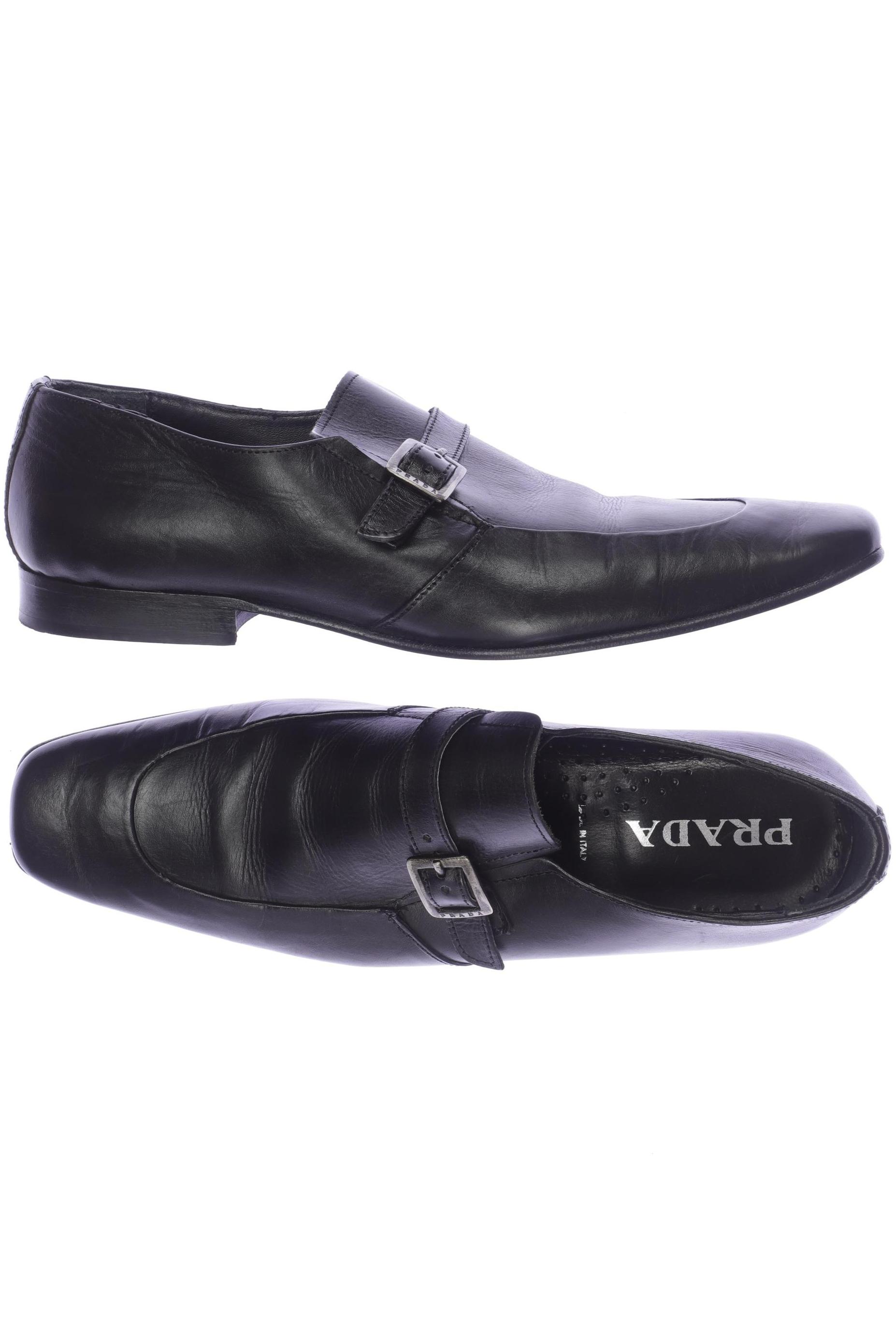 

Prada Herren Halbschuh, schwarz, Gr. 11