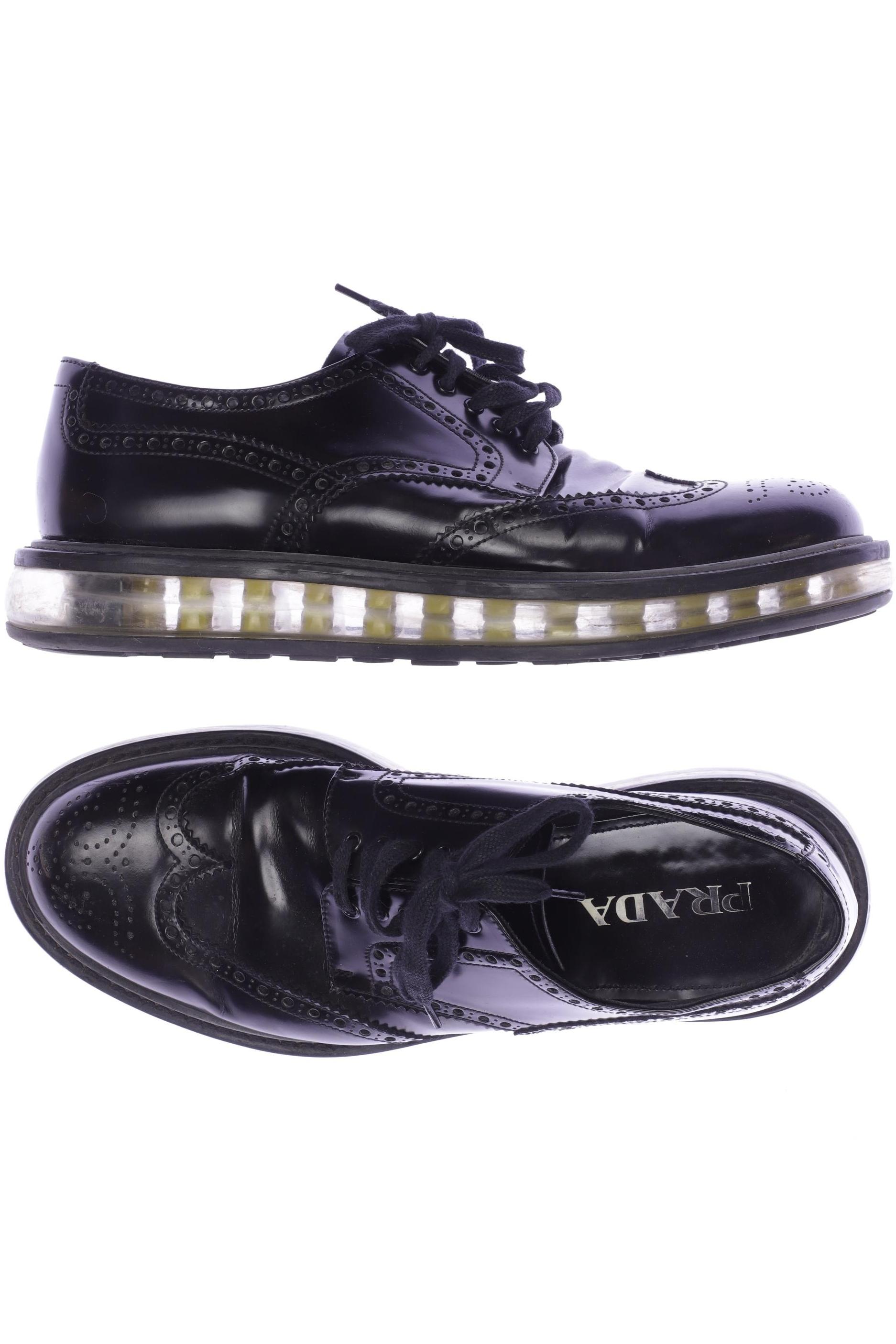 

Prada Herren Halbschuh, schwarz, Gr. 7.5