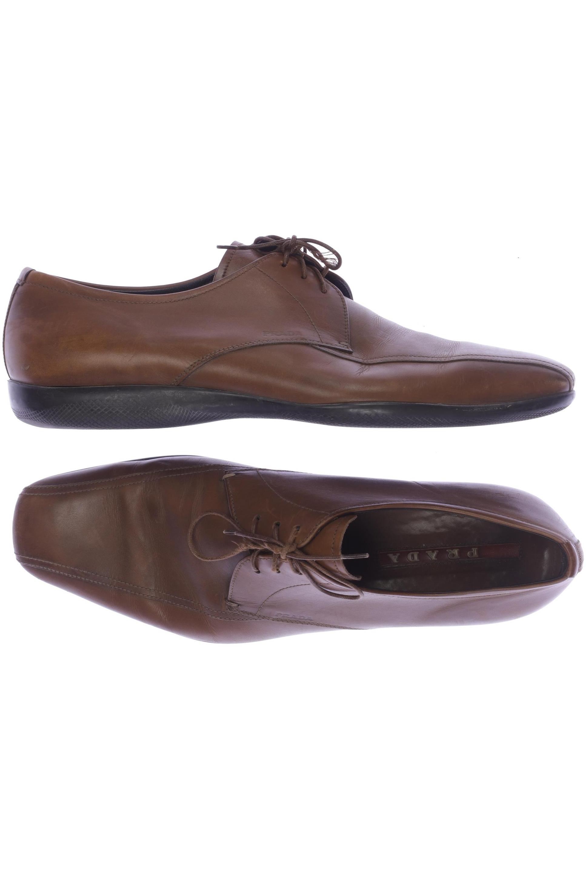 

Prada Herren Halbschuh, braun, Gr. 8.5