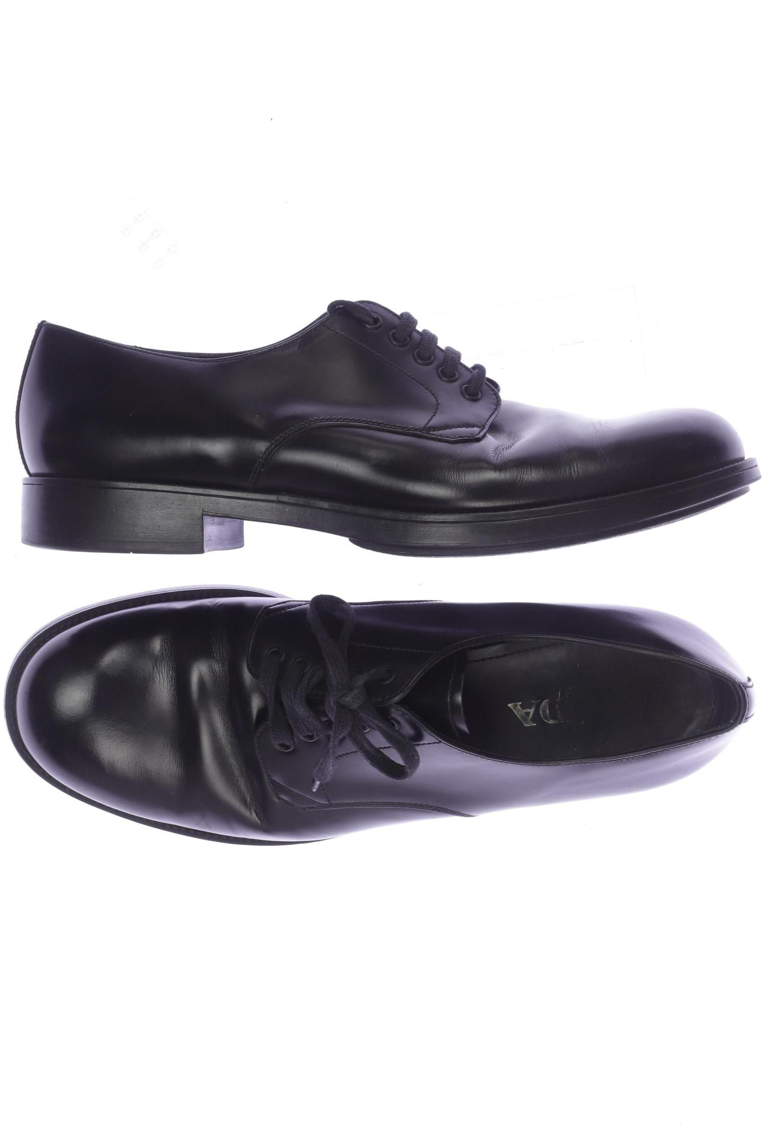 

Prada Herren Halbschuh, schwarz, Gr. 8.5