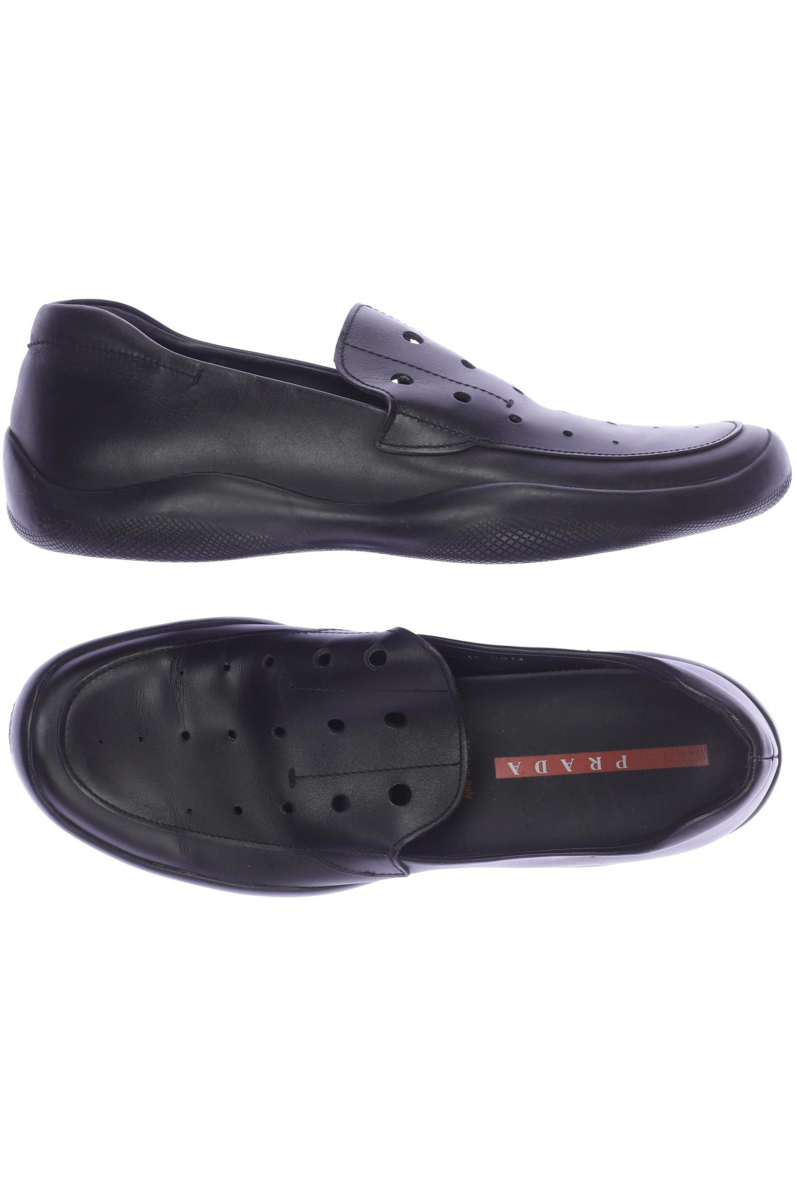 

Prada Herren Halbschuh, schwarz, Gr. 9