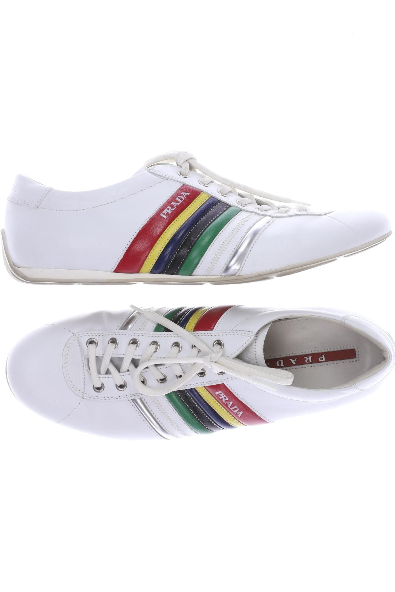 

Prada Herren Halbschuh, weiß, Gr. 8.5