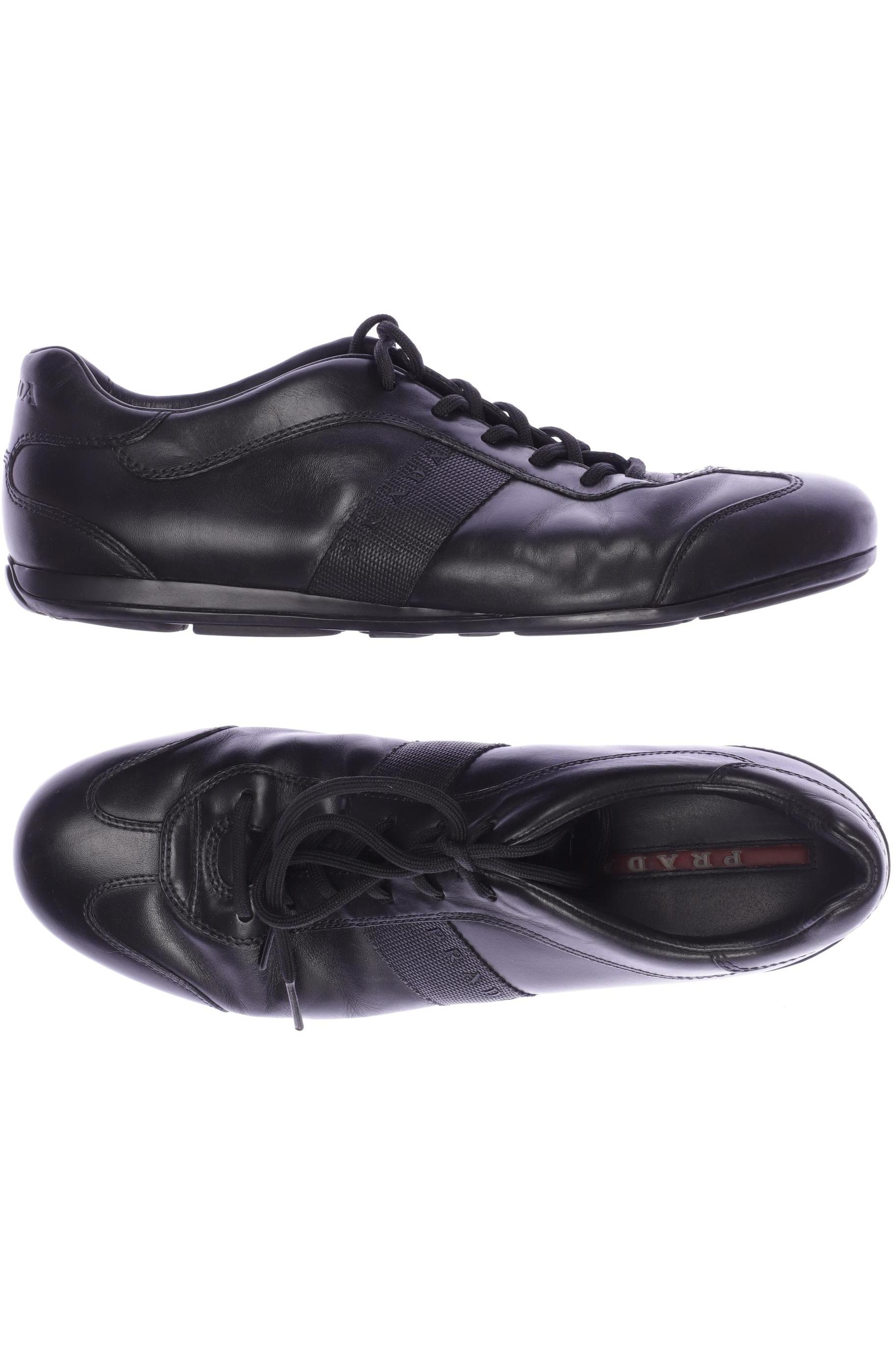 

Prada Herren Halbschuh, schwarz, Gr. 8