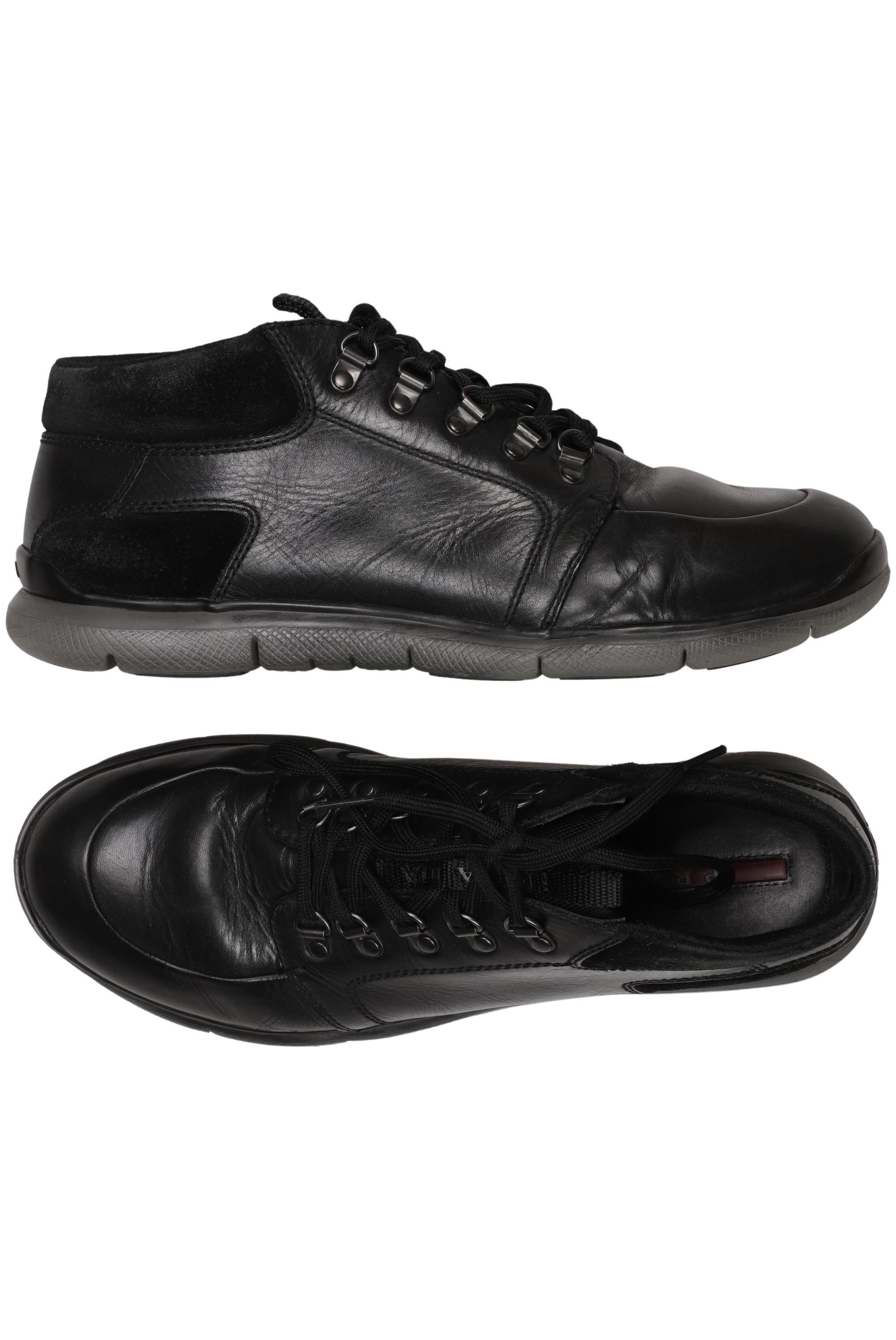 

Prada Herren Halbschuh, schwarz, Gr. 9