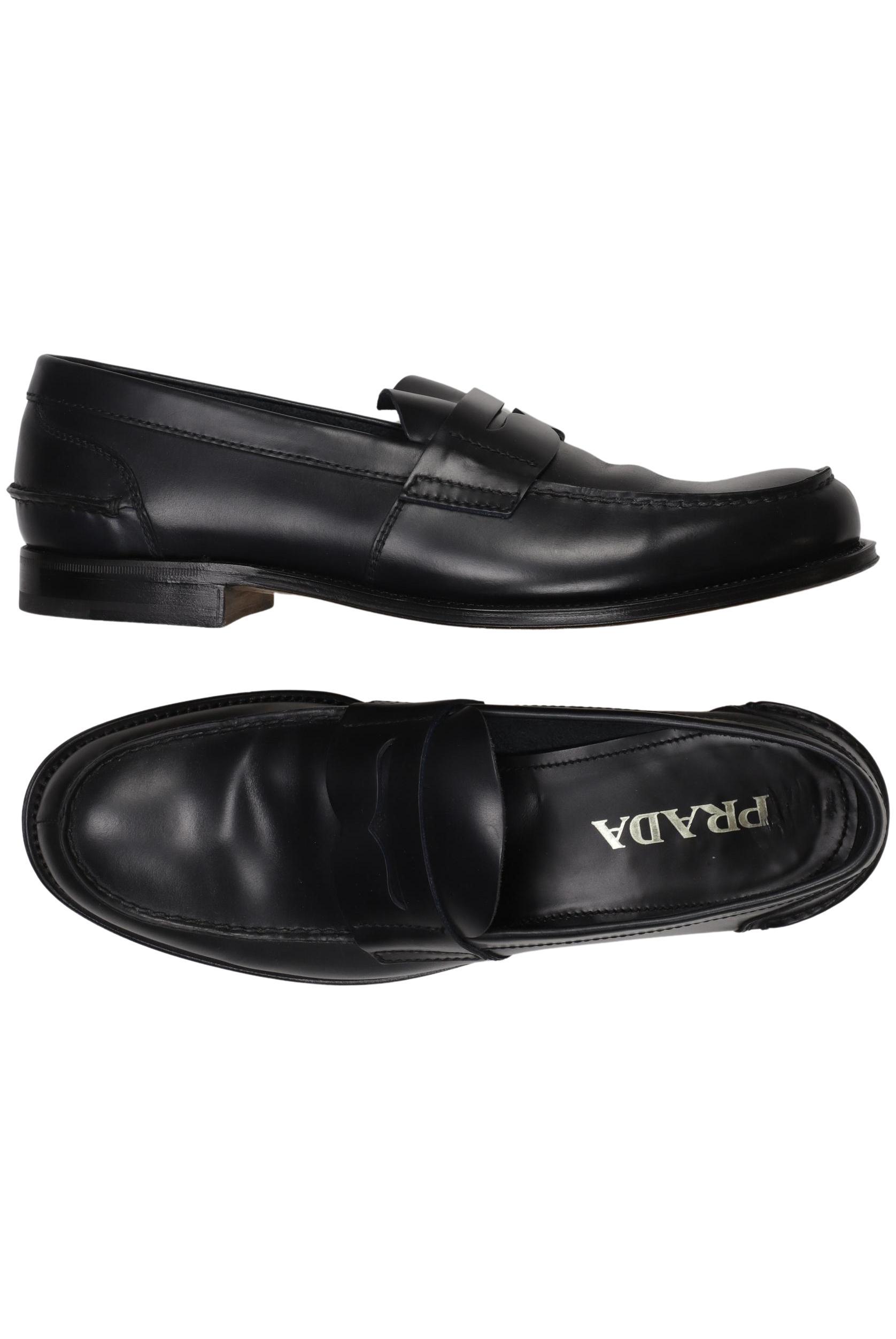 

Prada Herren Halbschuh, schwarz, Gr. 7.5