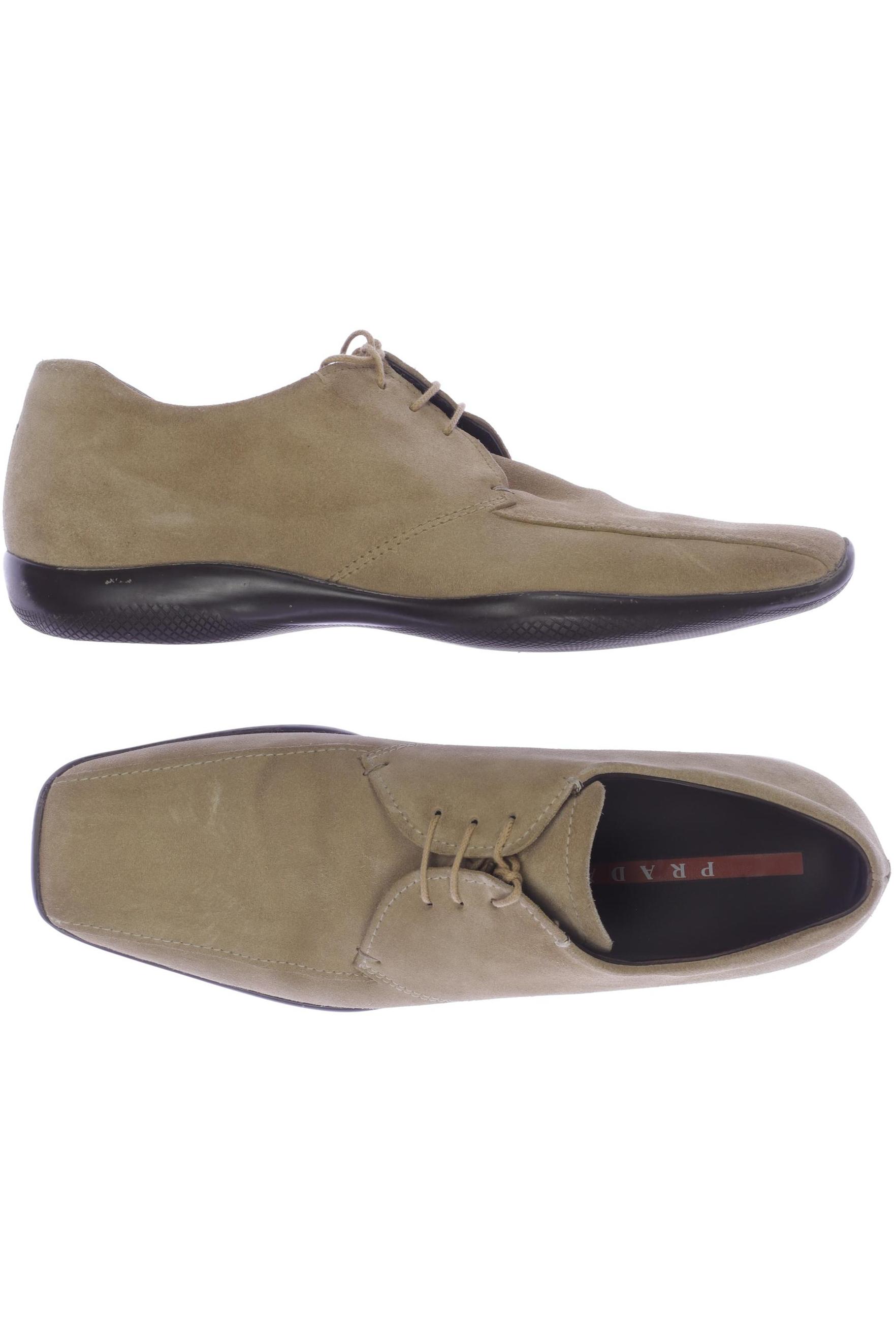 

Prada Herren Halbschuh, beige, Gr. 8