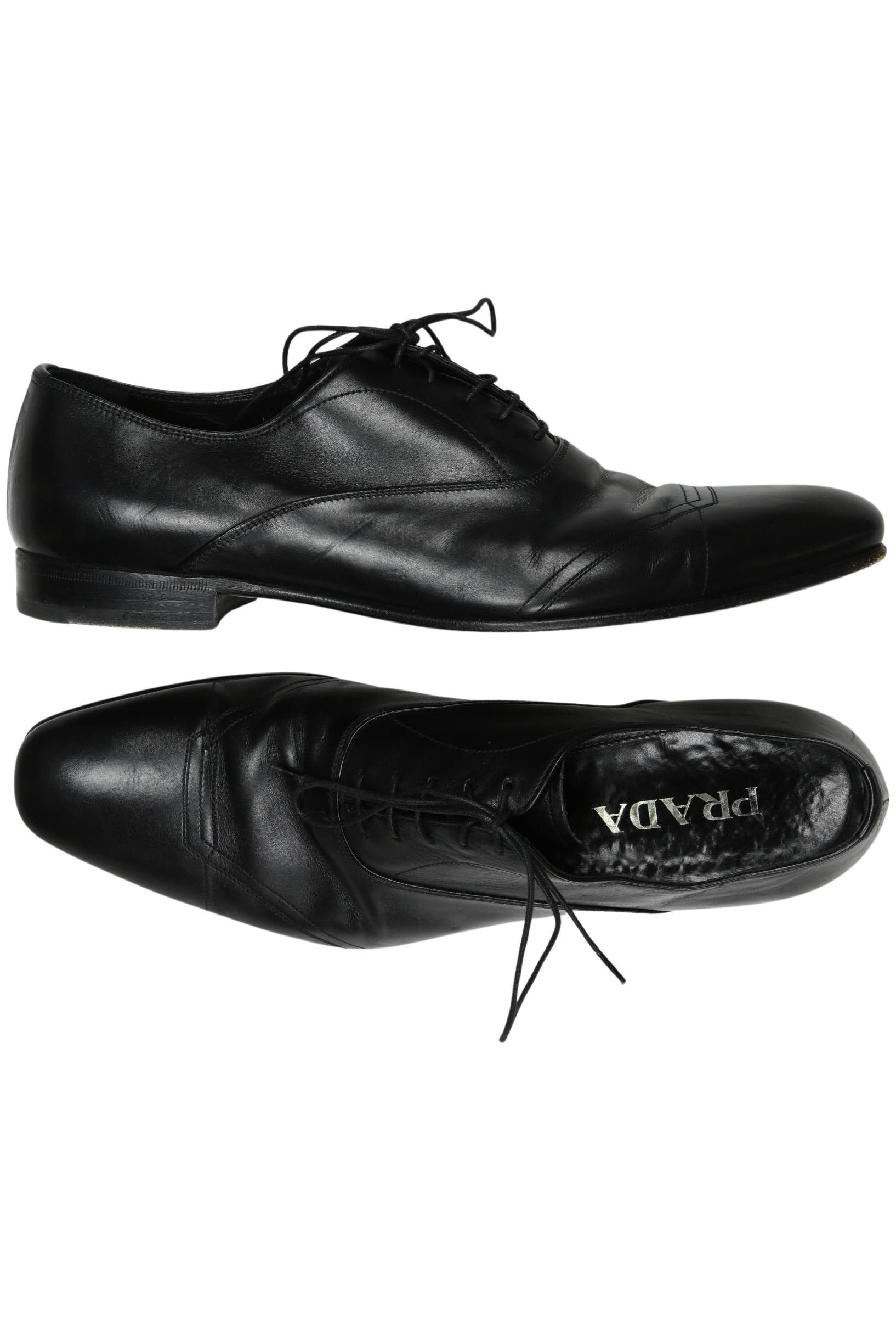 

Prada Herren Halbschuh, schwarz, Gr. 9