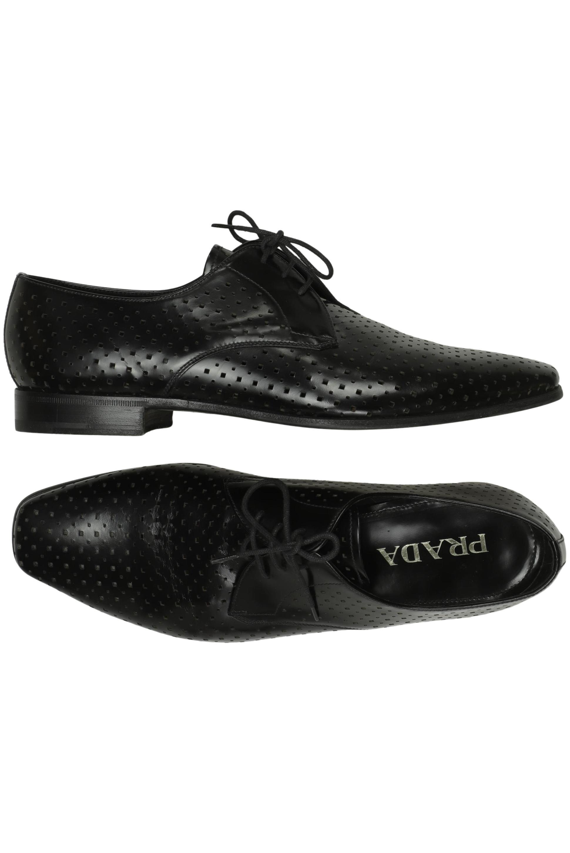 

Prada Herren Halbschuh, schwarz, Gr. 8