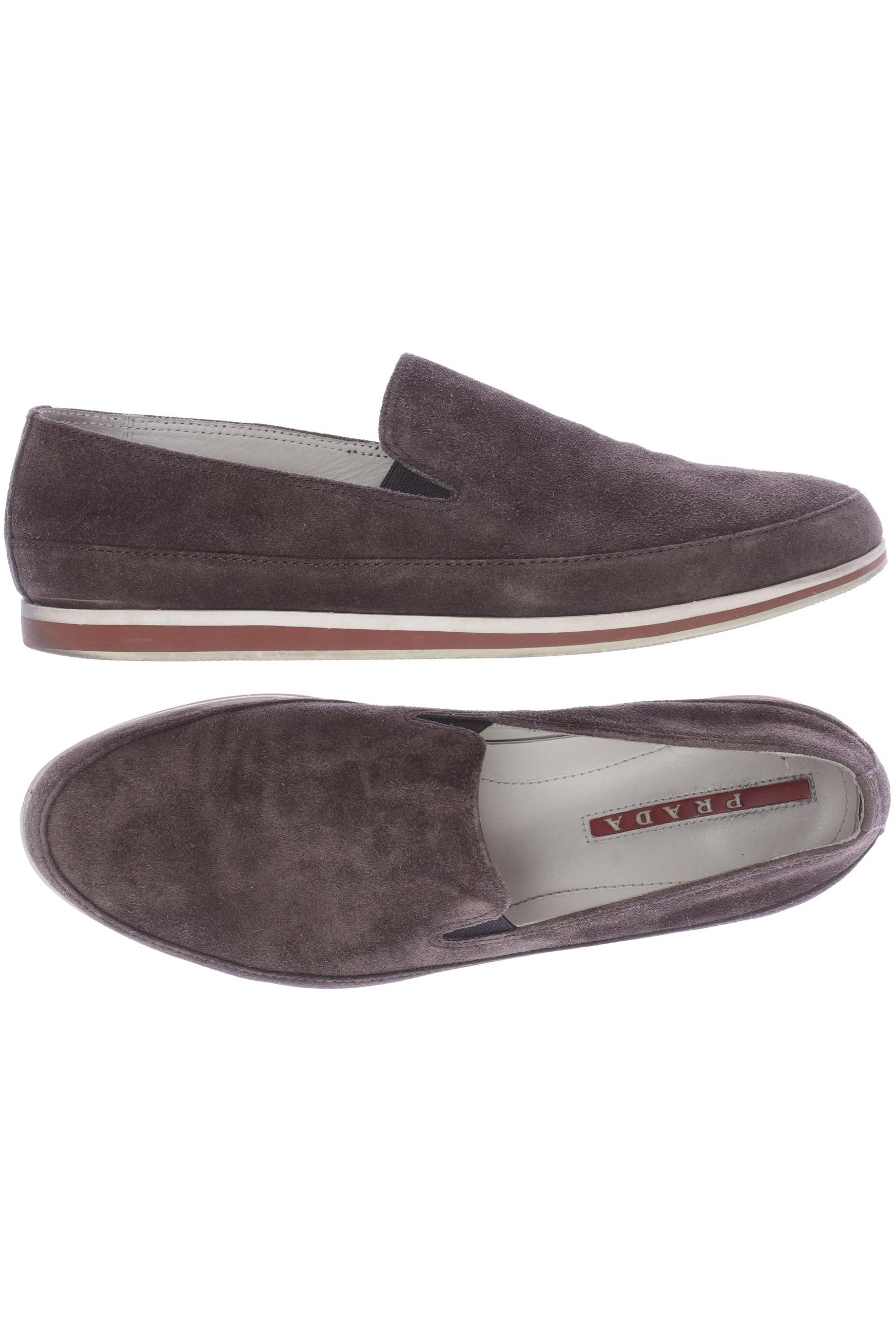 

Prada Herren Halbschuh, braun, Gr. 8