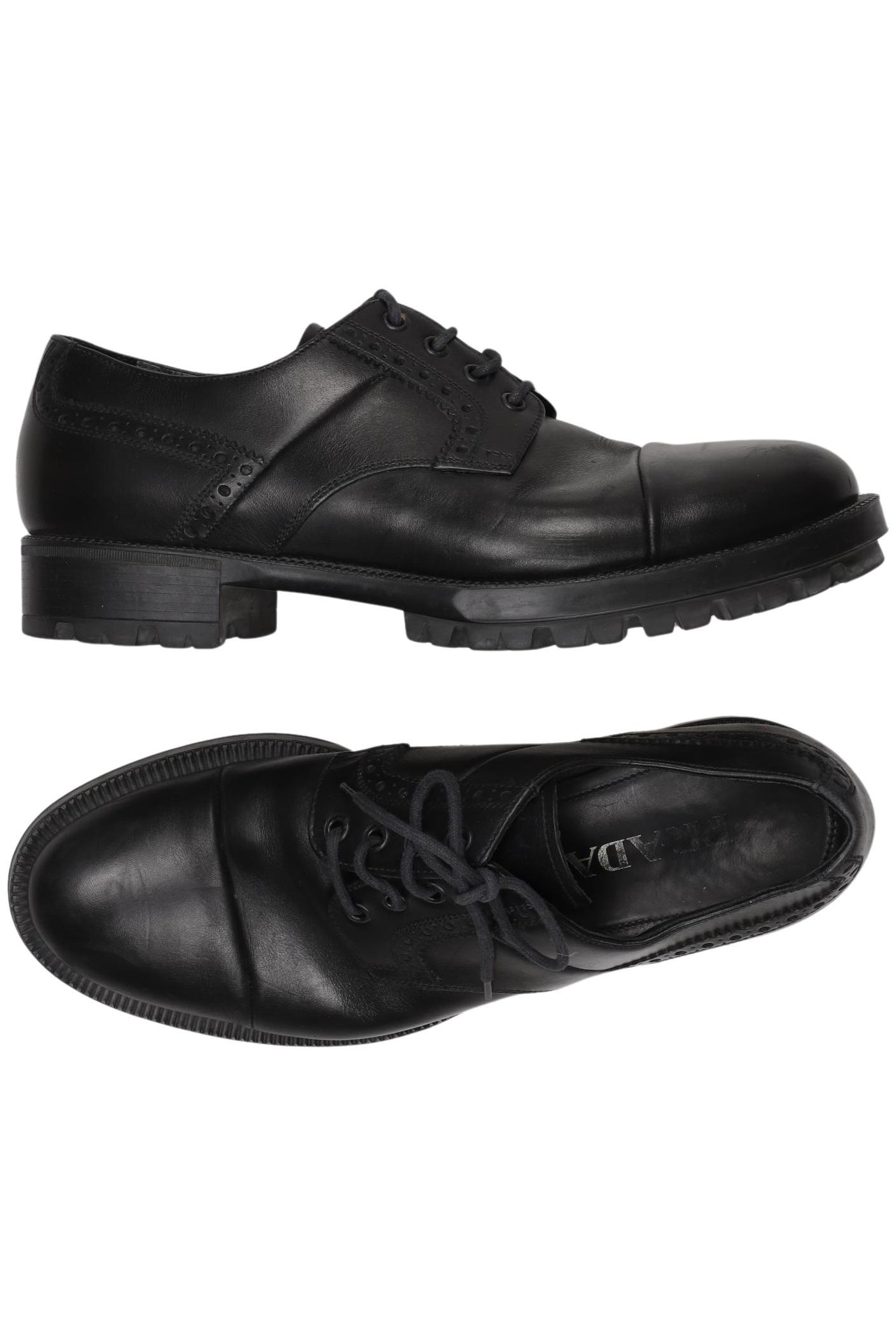 

Prada Herren Halbschuh, schwarz, Gr. 8.5