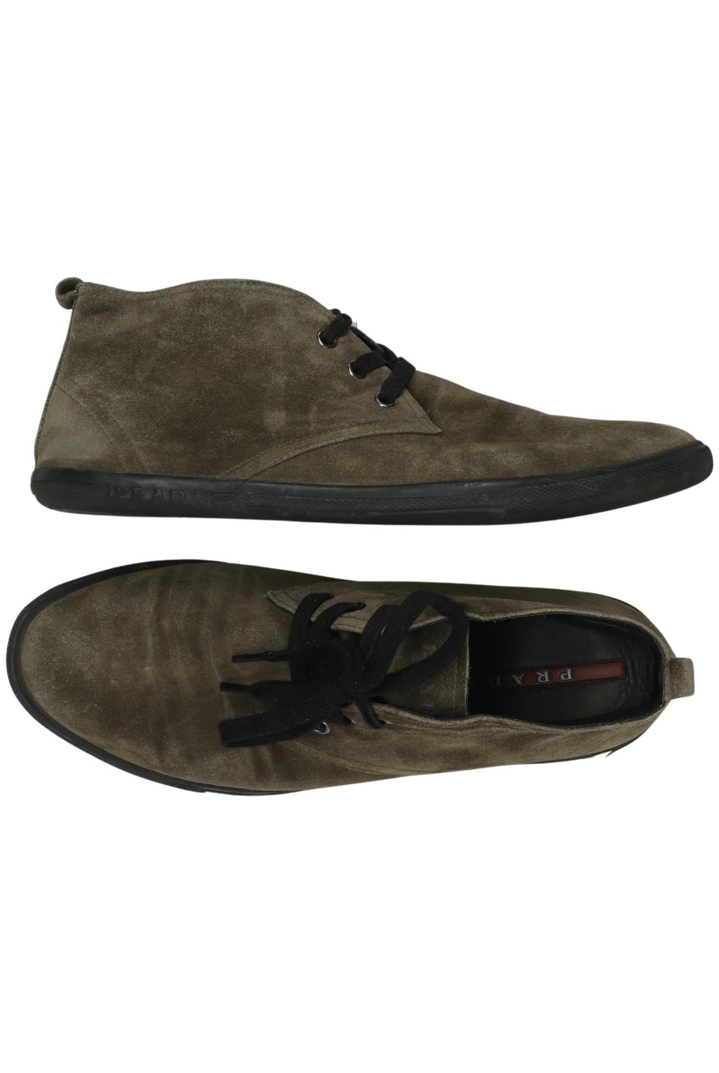 Thumbnail - Prada Herren Halbschuh, grün, Gr. 9