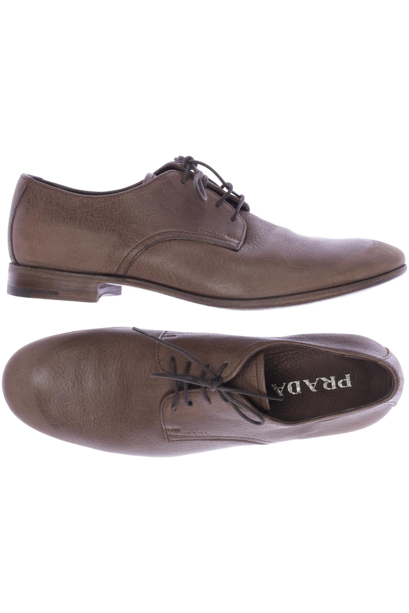 

Prada Herren Halbschuh, braun, Gr. 6.5