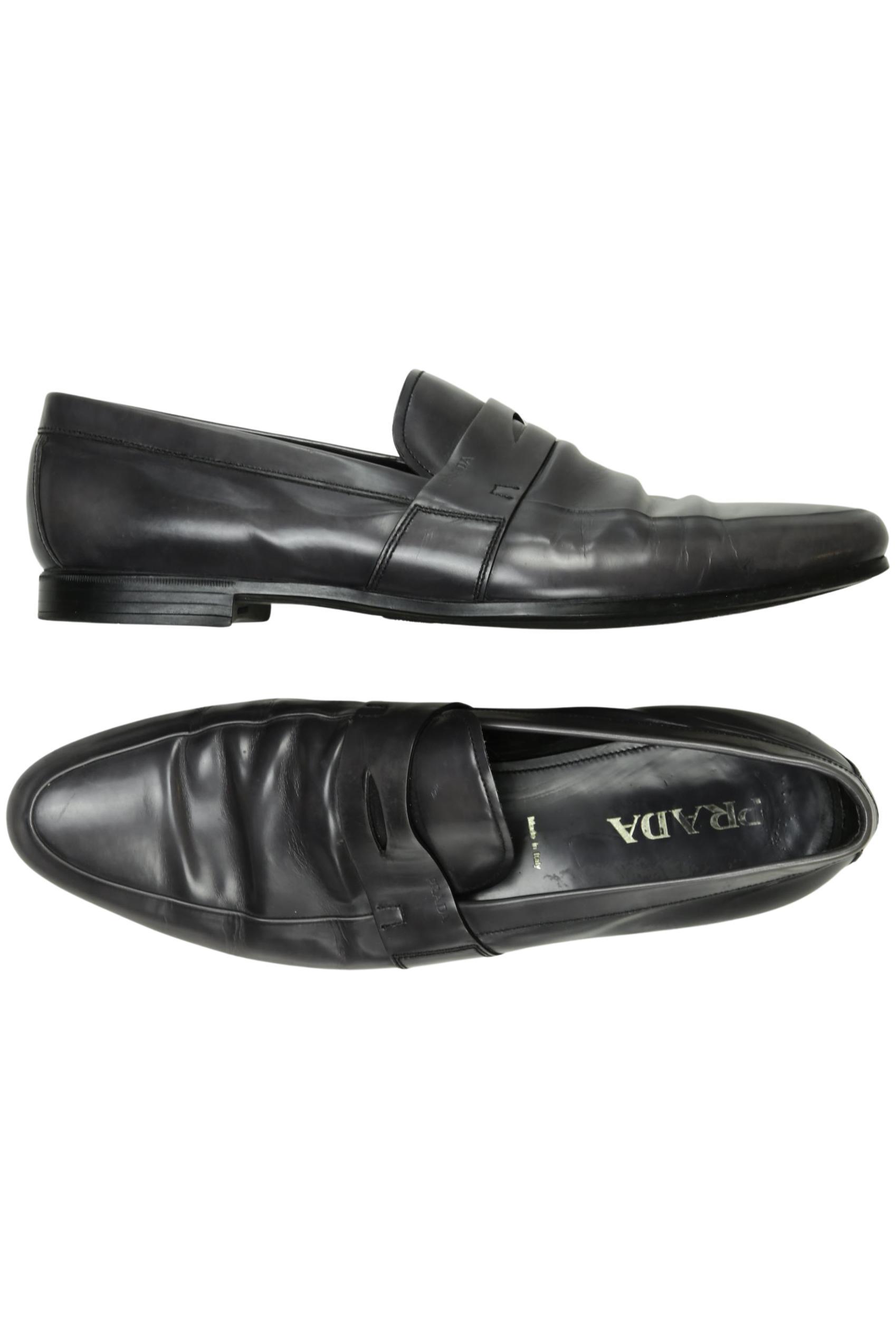 

Prada Herren Halbschuh, schwarz, Gr. 10.5