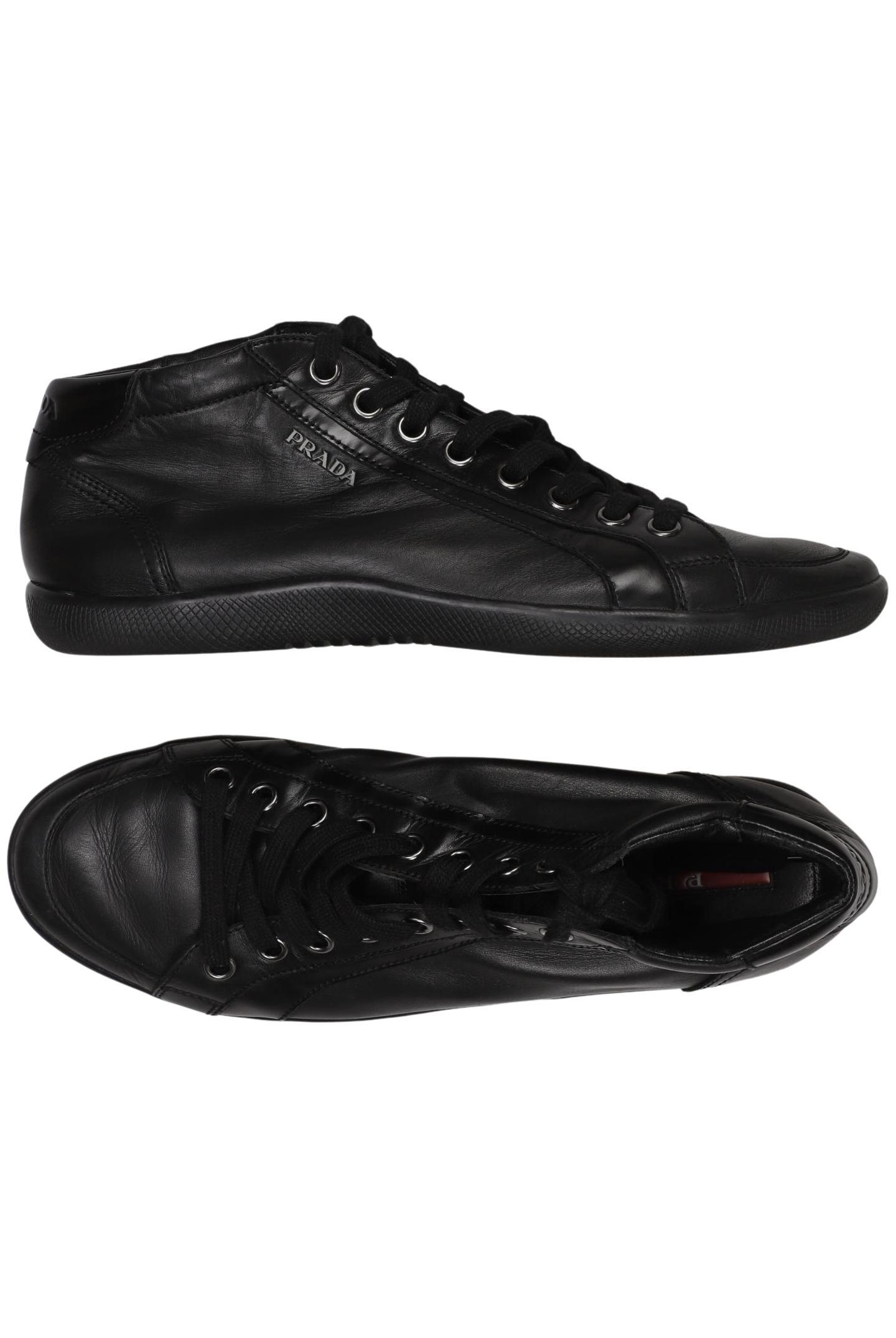 

Prada Herren Halbschuh, schwarz, Gr. 8