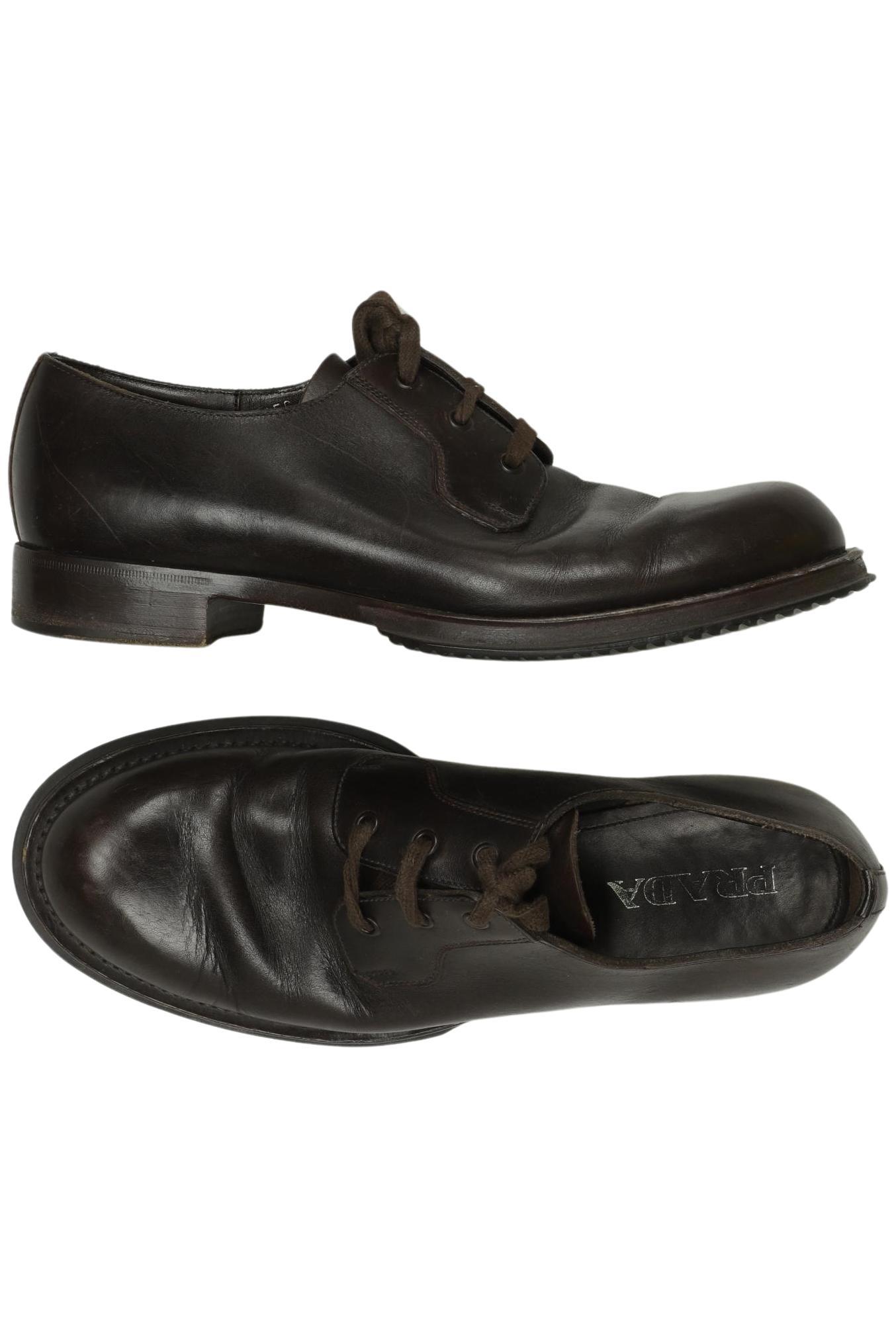 

Prada Herren Halbschuh, braun, Gr. 8.5