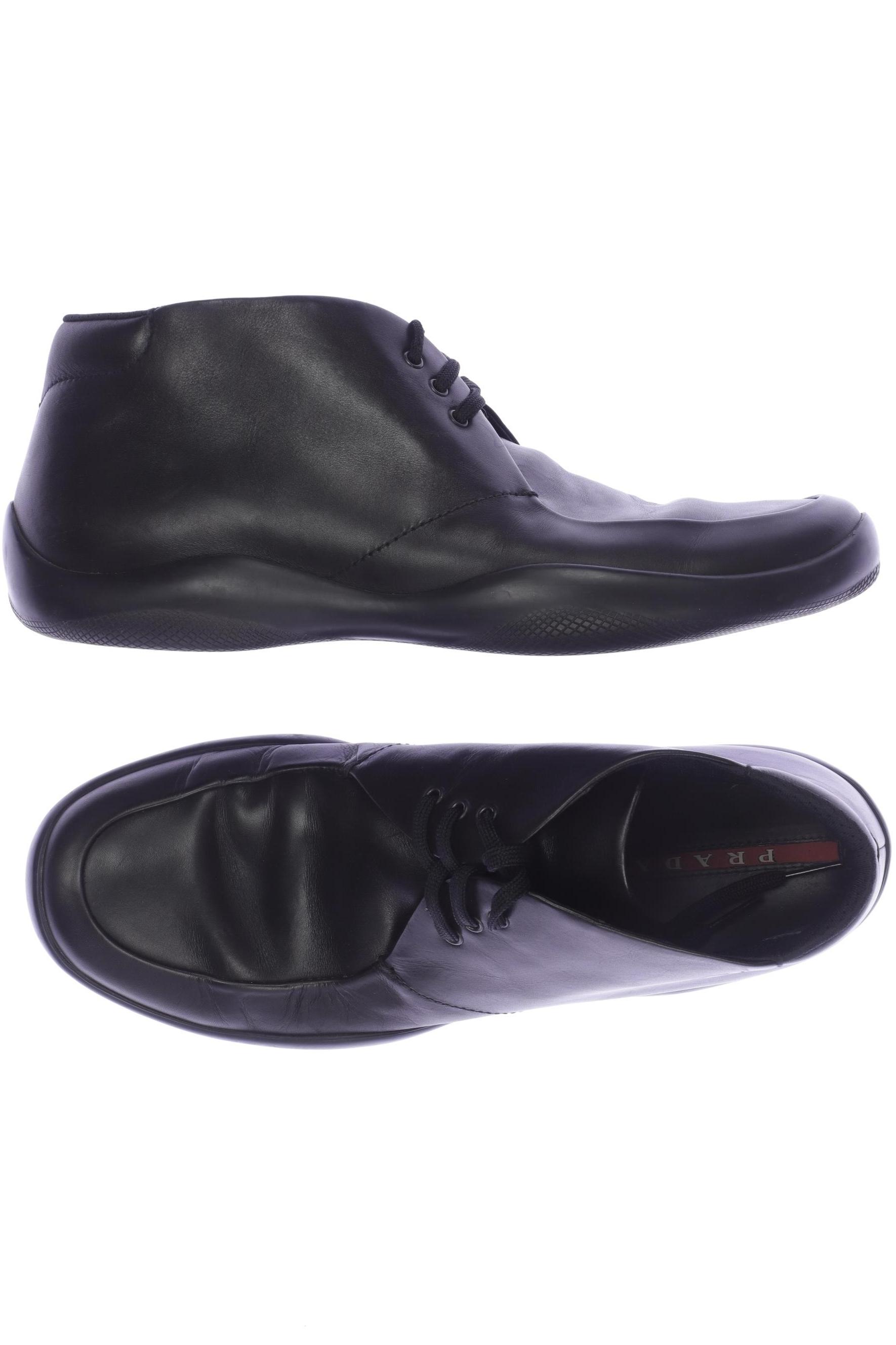 

Prada Herren Halbschuh, schwarz, Gr. 7.5