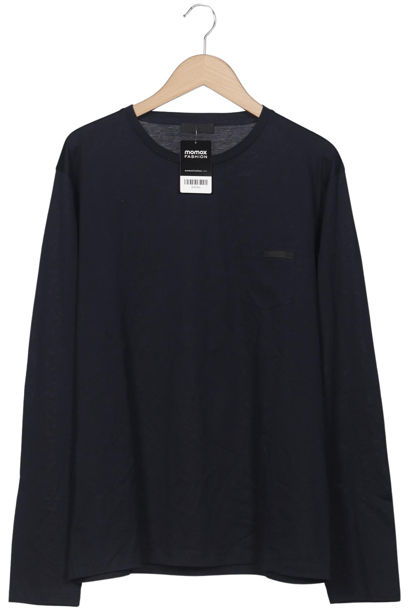 

Prada Herren Langarmshirt, marineblau, Gr. 58