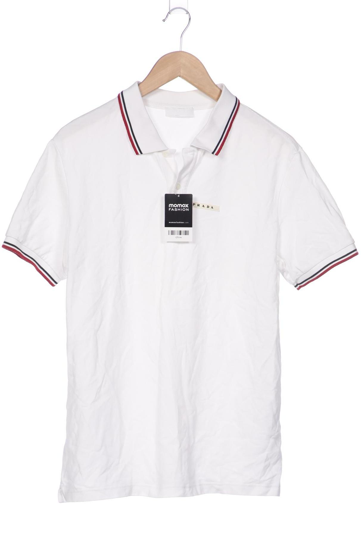 

Prada Herren Poloshirt, weiß, Gr. 54