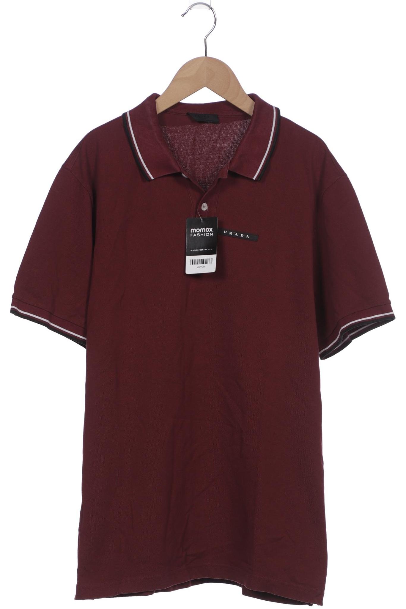 

Prada Herren Poloshirt, bordeaux, Gr. 52