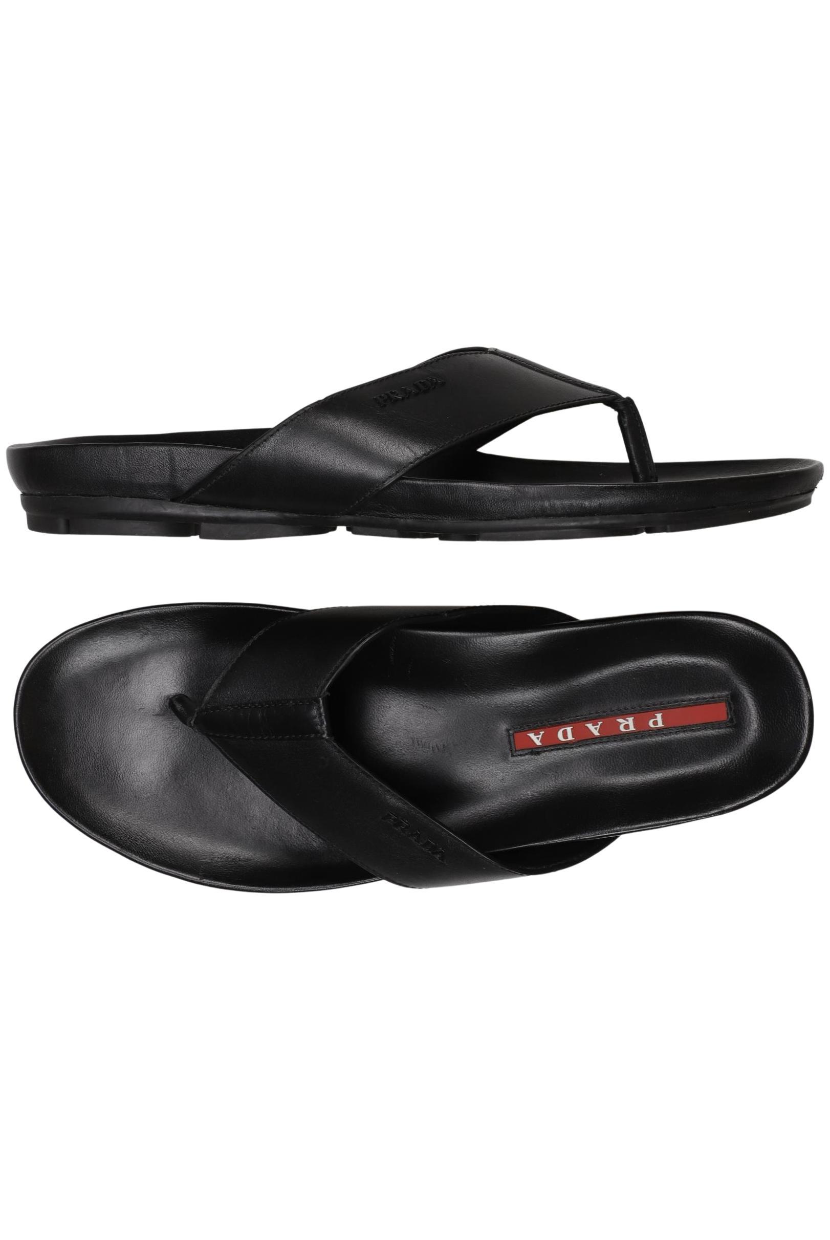 

Prada Herren Sandale, schwarz, Gr. 8