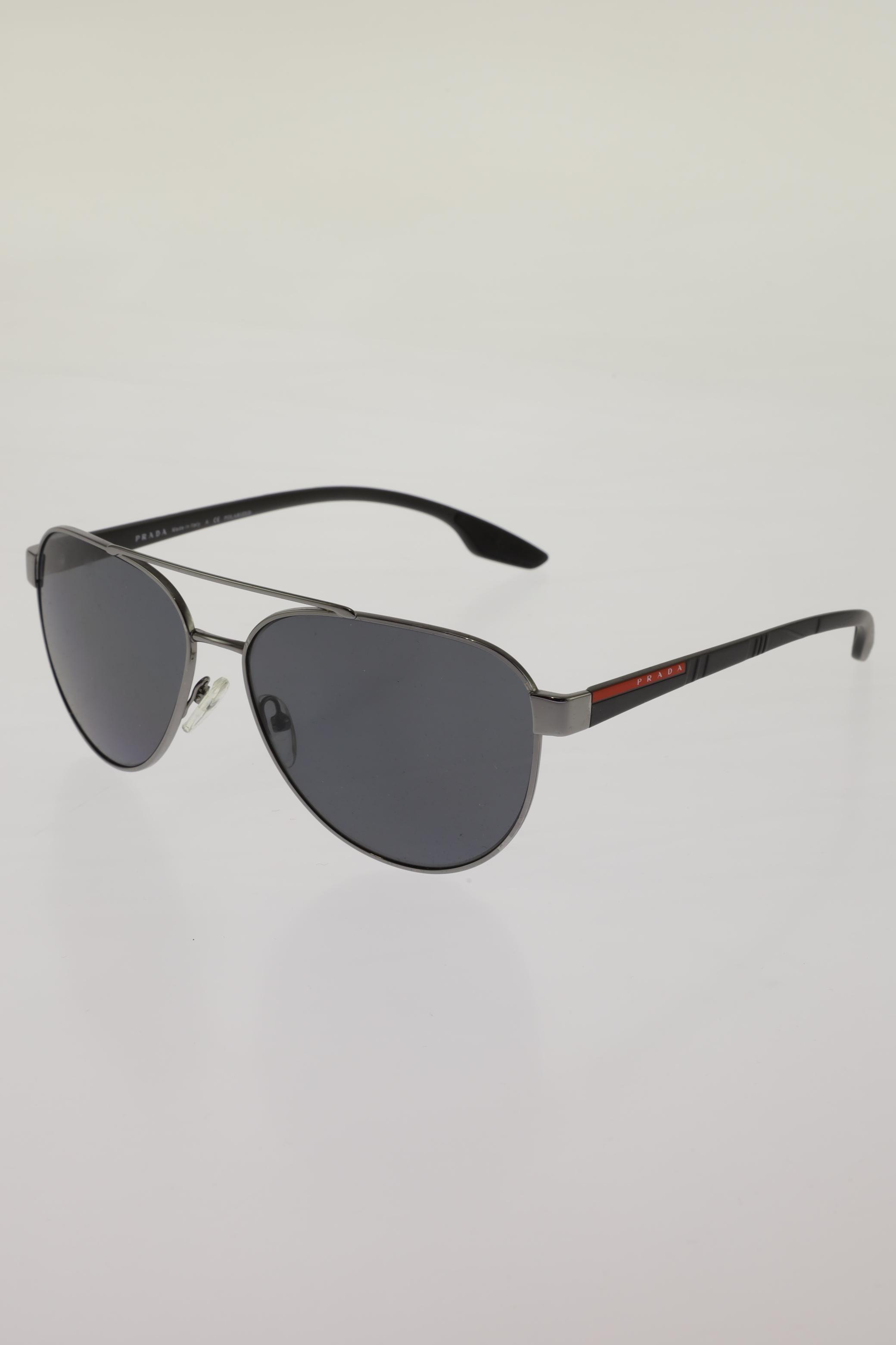 

Prada Herren Sonnenbrille, silber, Gr.