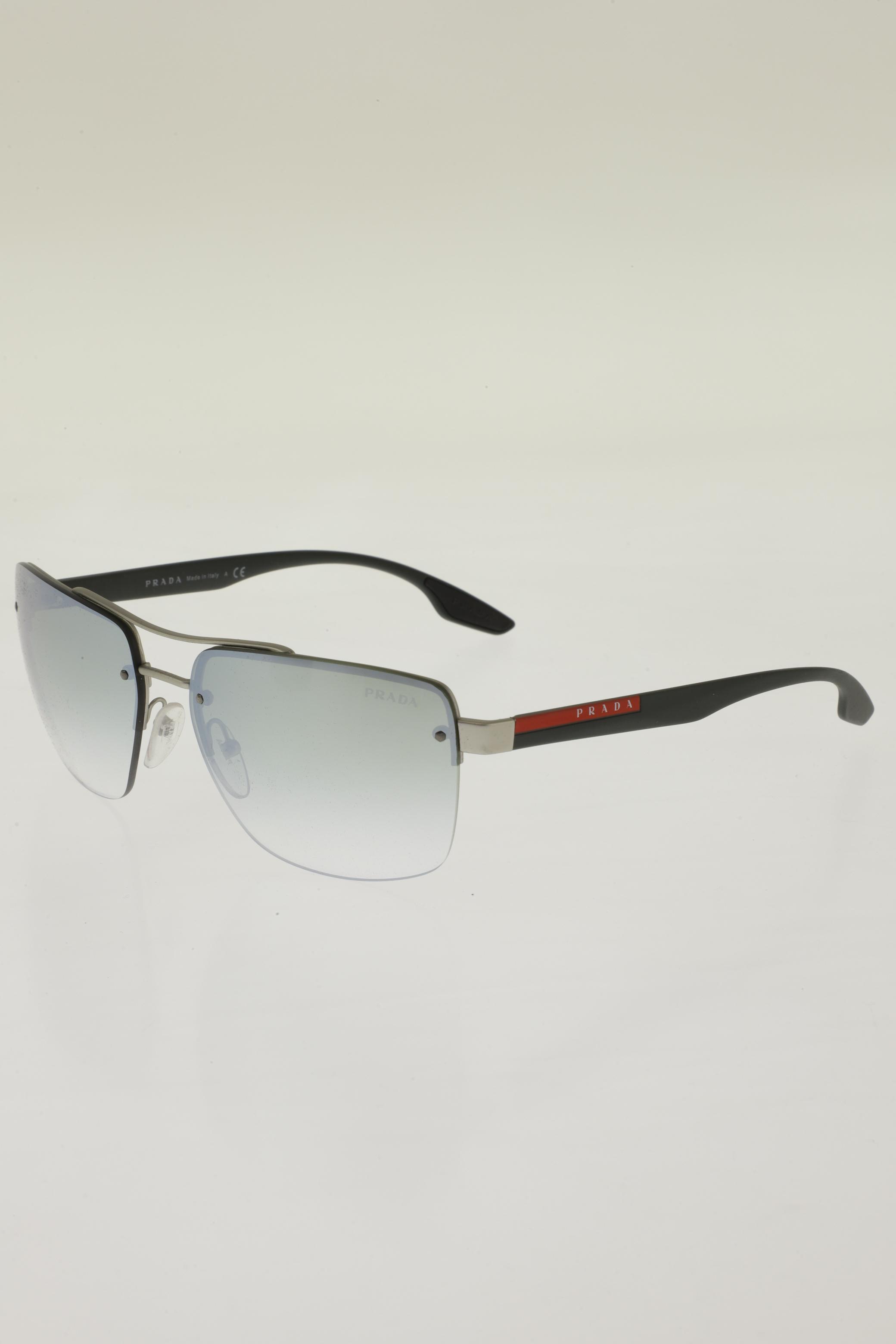 

Prada Herren Sonnenbrille, silber, Gr.