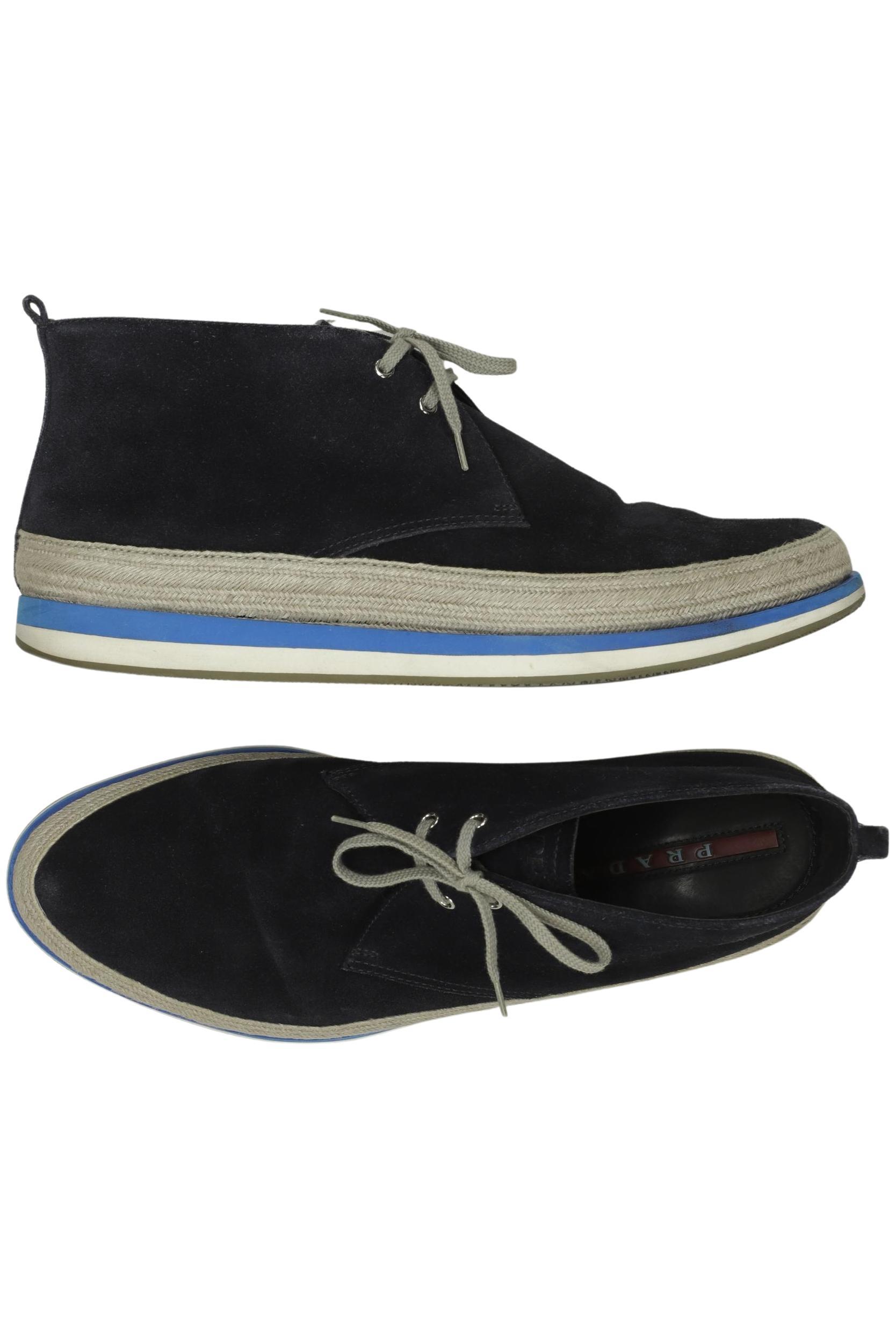 Thumbnail - Prada Herren Stiefel, marineblau, Gr. 8