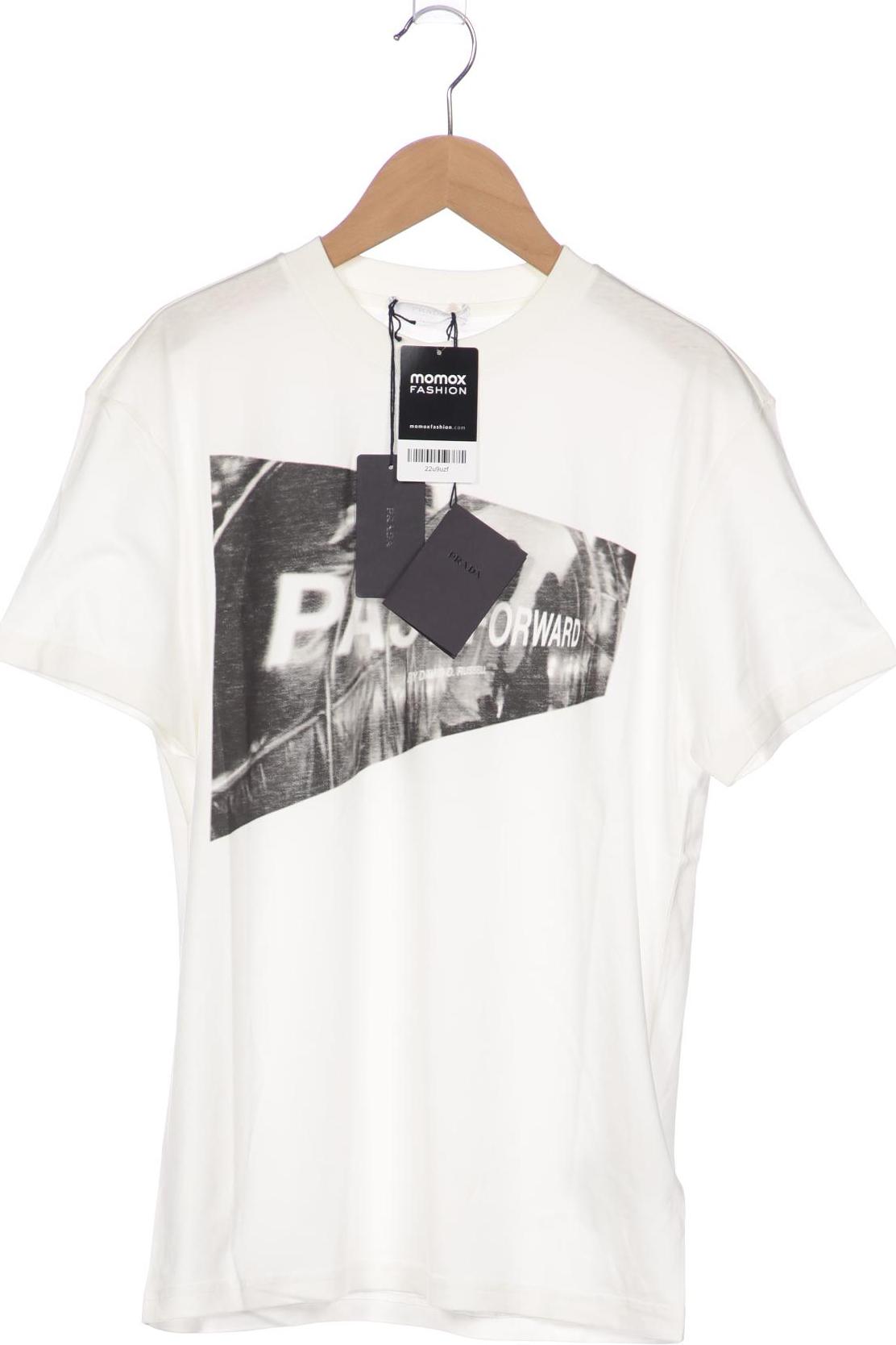 

Prada Herren T-Shirt, weiß, Gr. 46
