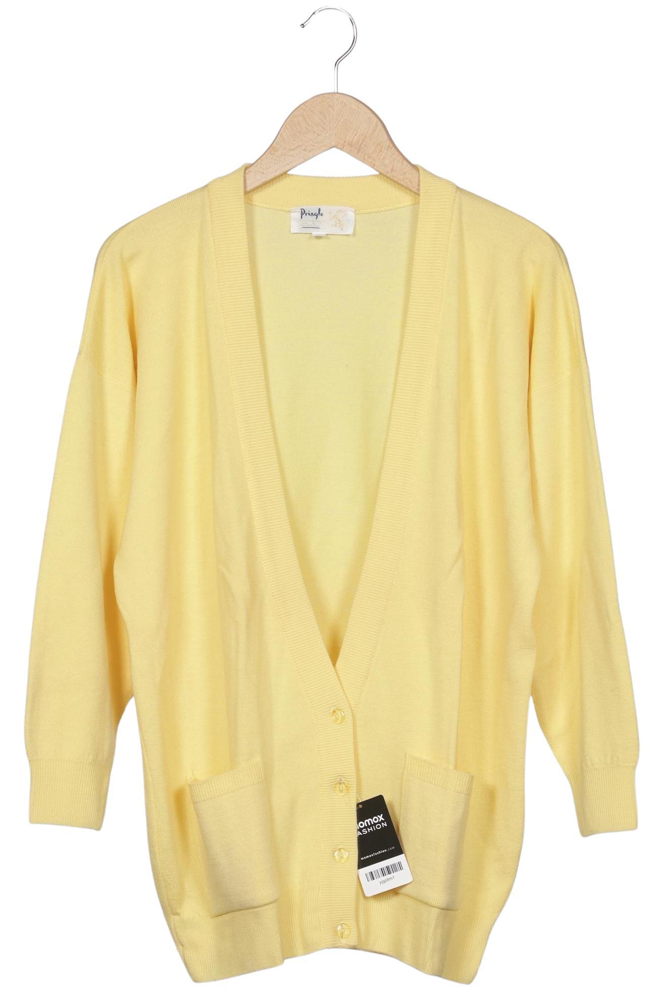 

Pringle of Scotland Damen Strickjacke, gelb, Gr. 36