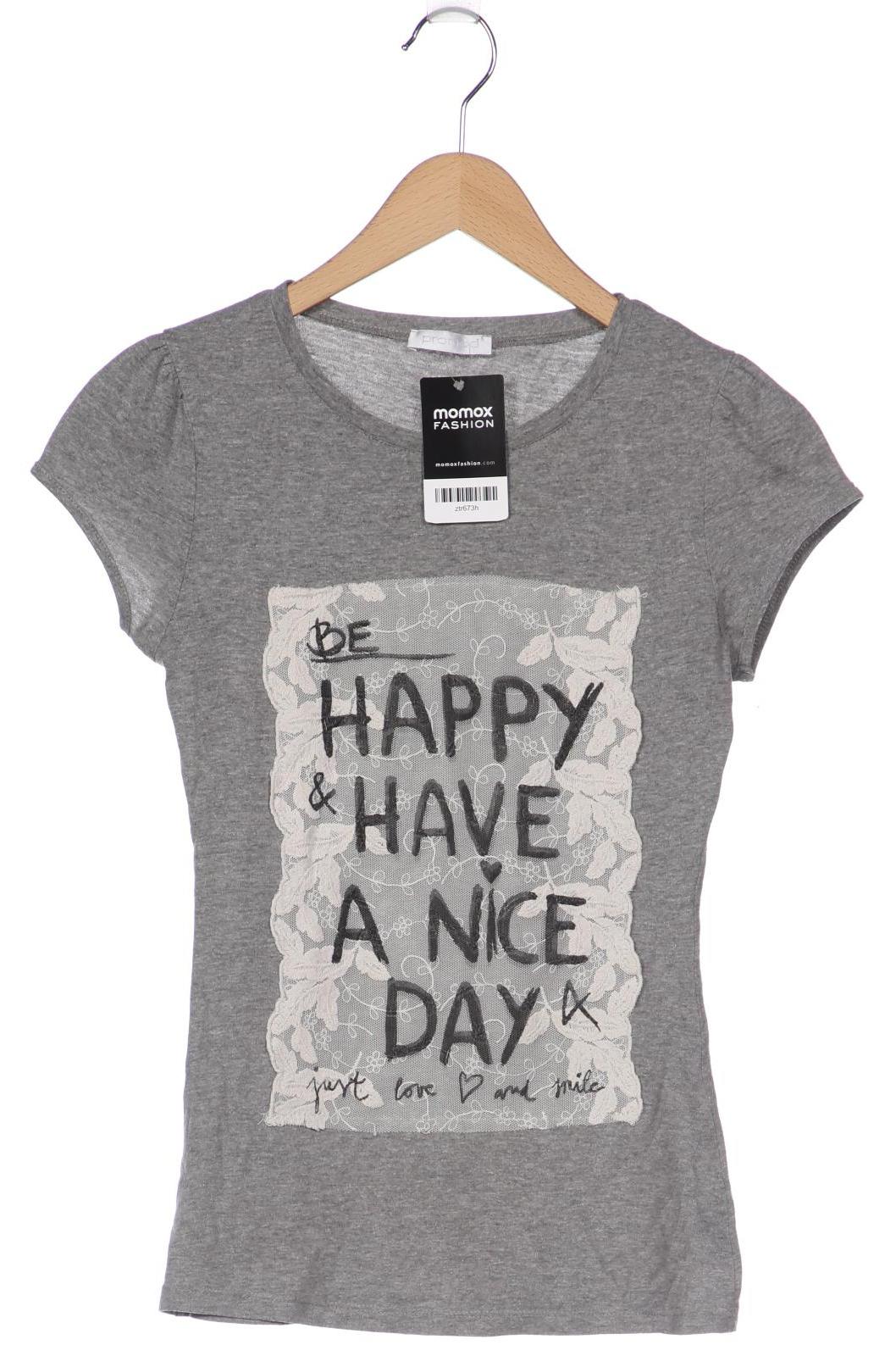 

Promod Damen T-Shirt, grau, Gr. 32