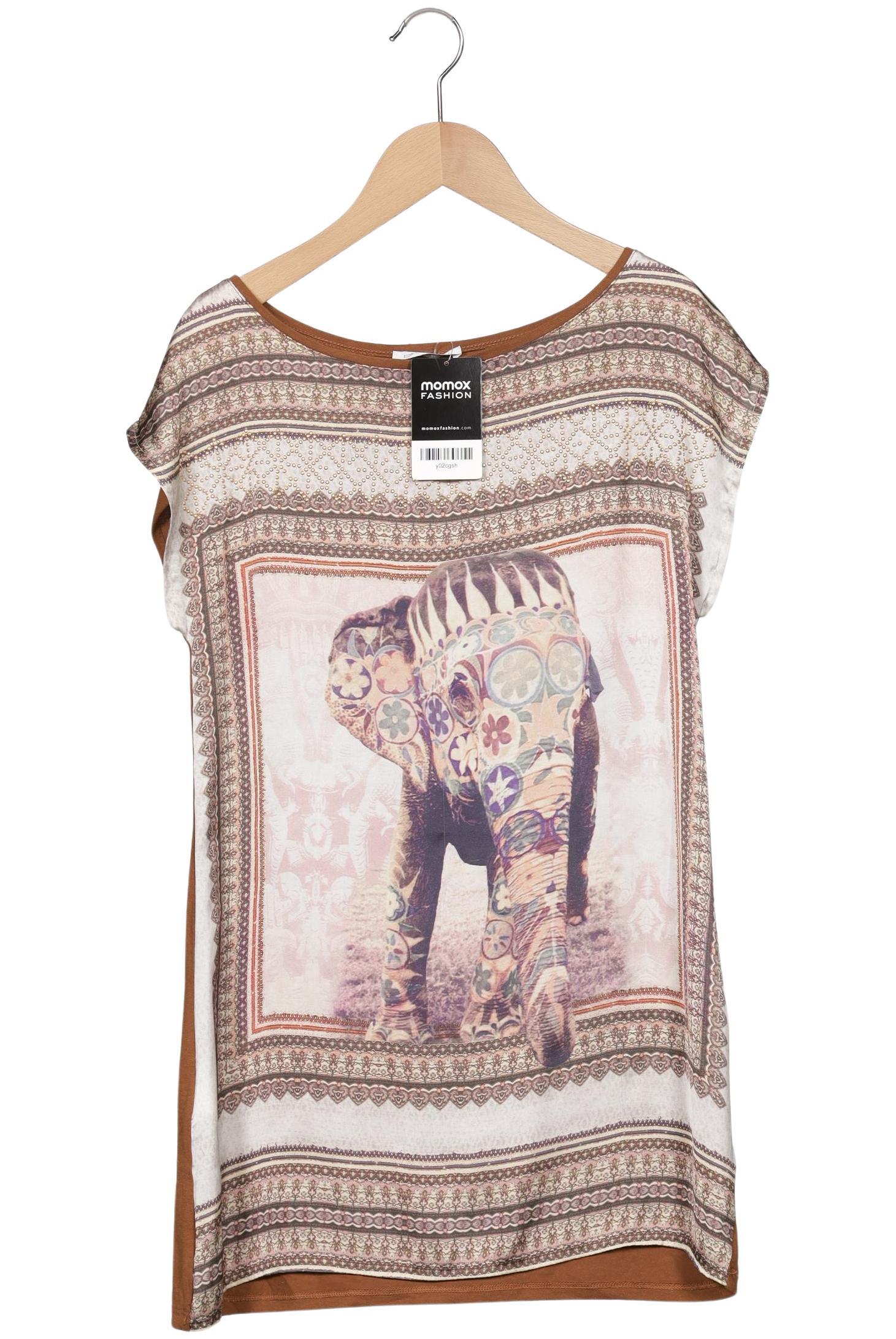 

Promod Damen T-Shirt, braun, Gr. 36