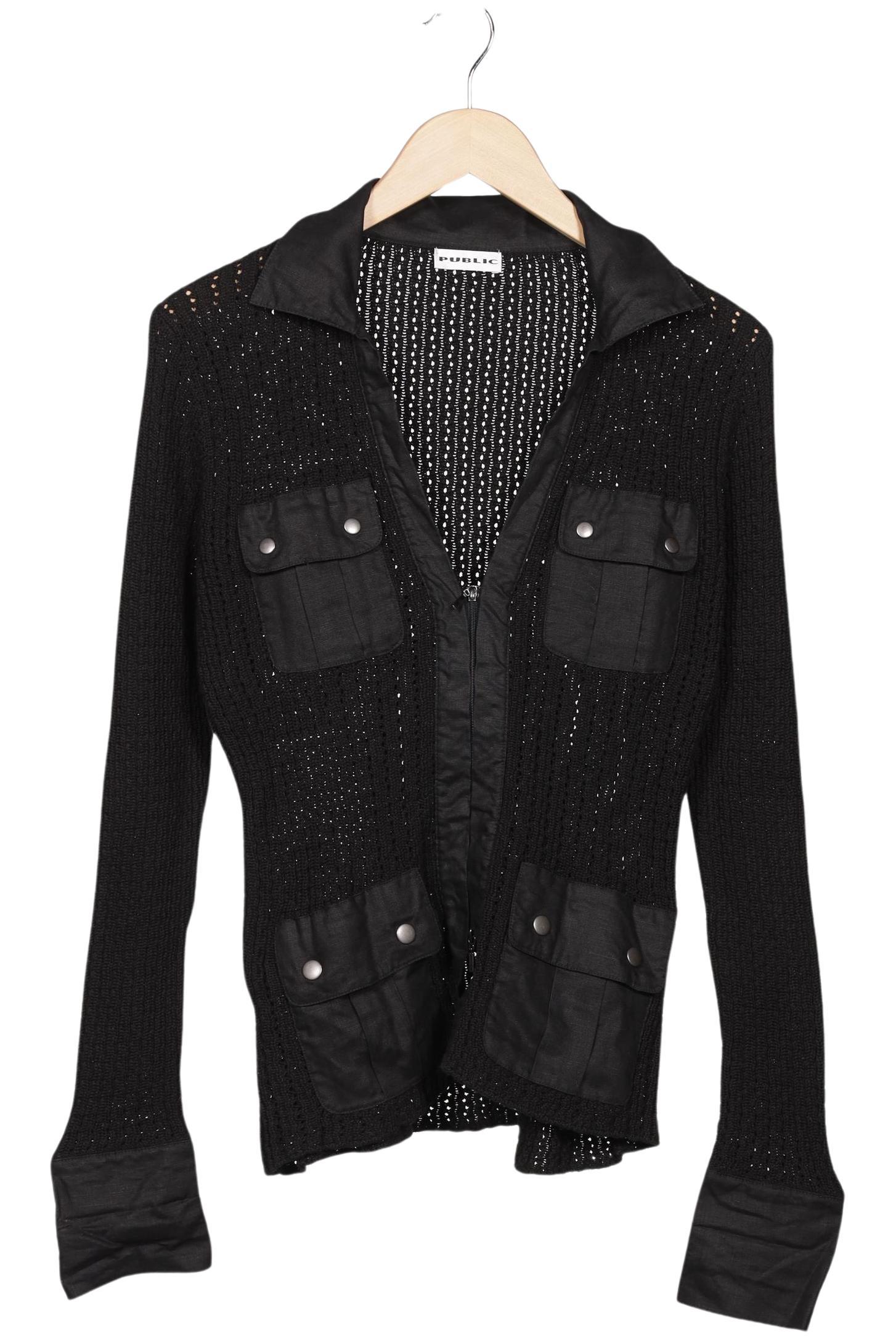 

Public Damen Strickjacke, schwarz, Gr. 38