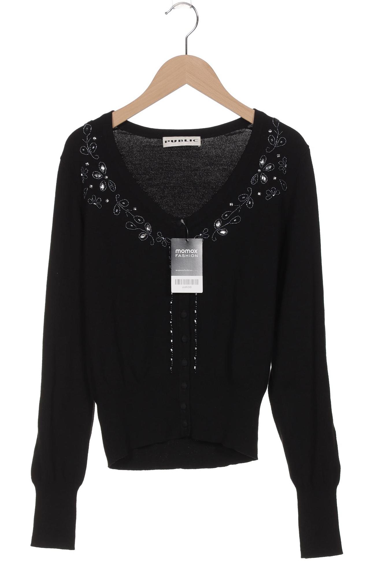 

Public Damen Strickjacke, schwarz, Gr. 38