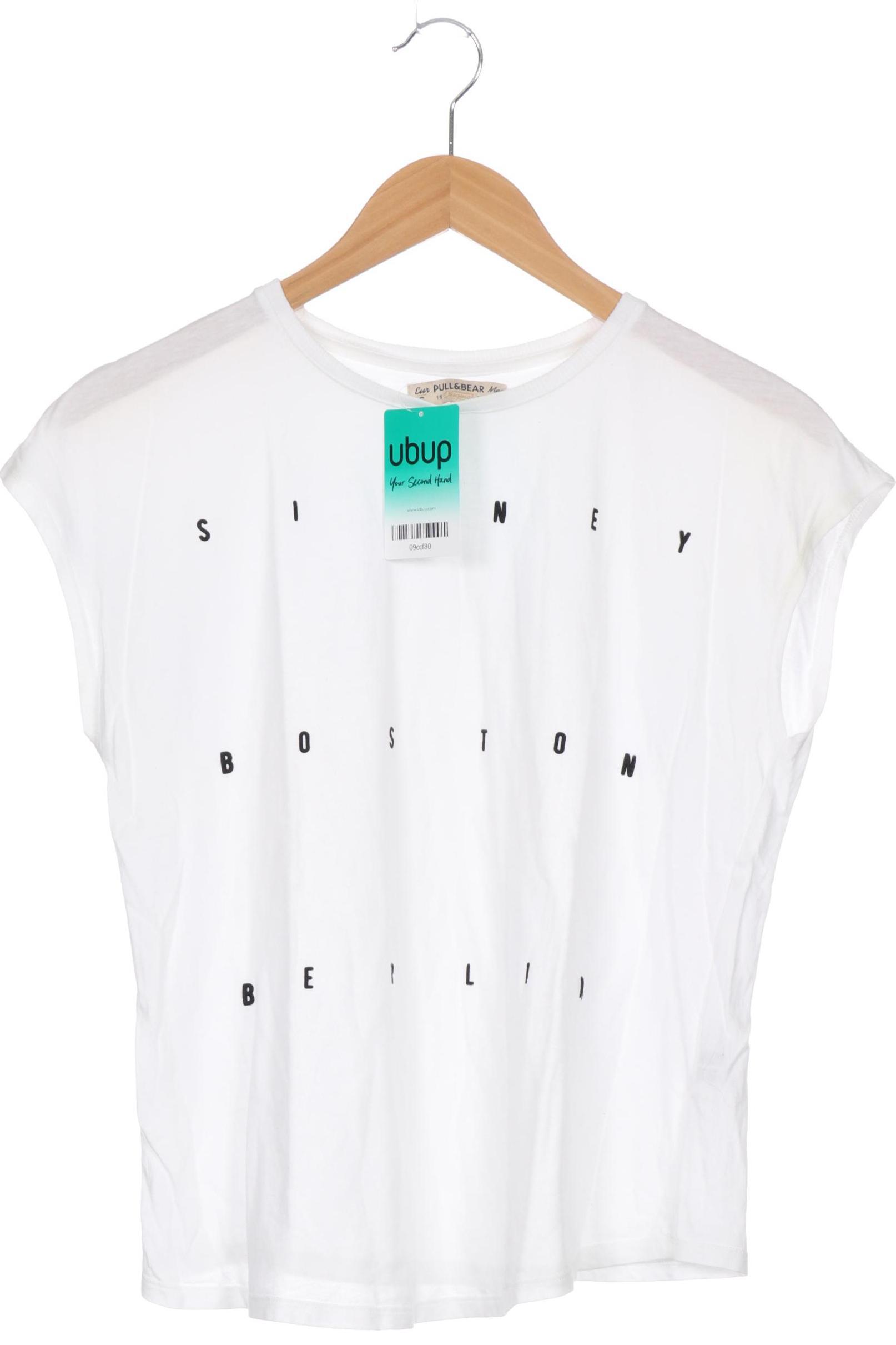 

Pull & Bear Damen T-Shirt, weiß, Gr.