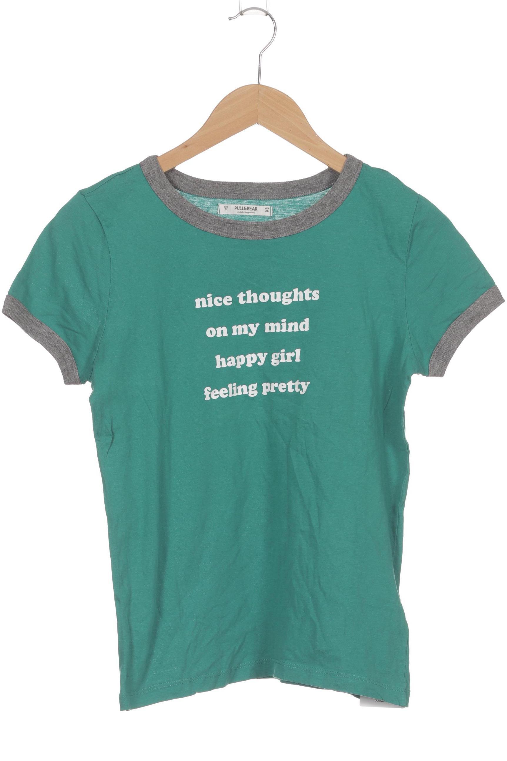 

Pull & Bear Damen T-Shirt, grün, Gr.