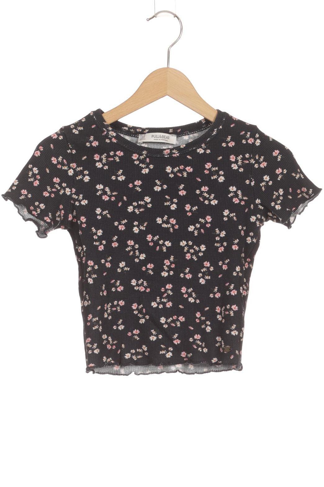 

Pull & Bear Damen T-Shirt, blau, Gr.