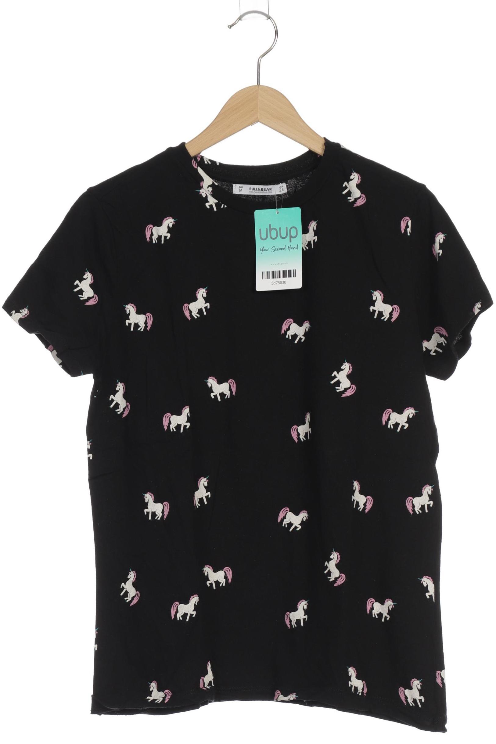 

Pull & Bear Damen T-Shirt, schwarz, Gr.